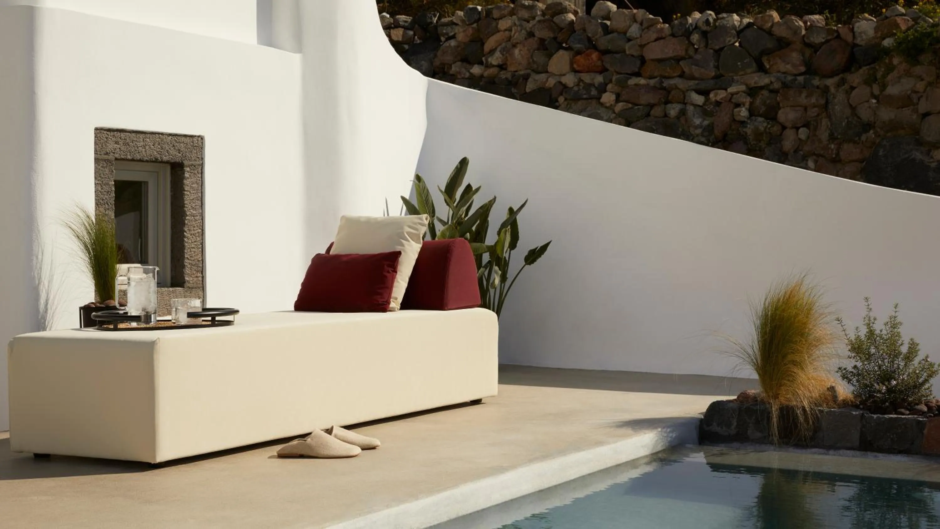 sunbed in Atoles Retreat