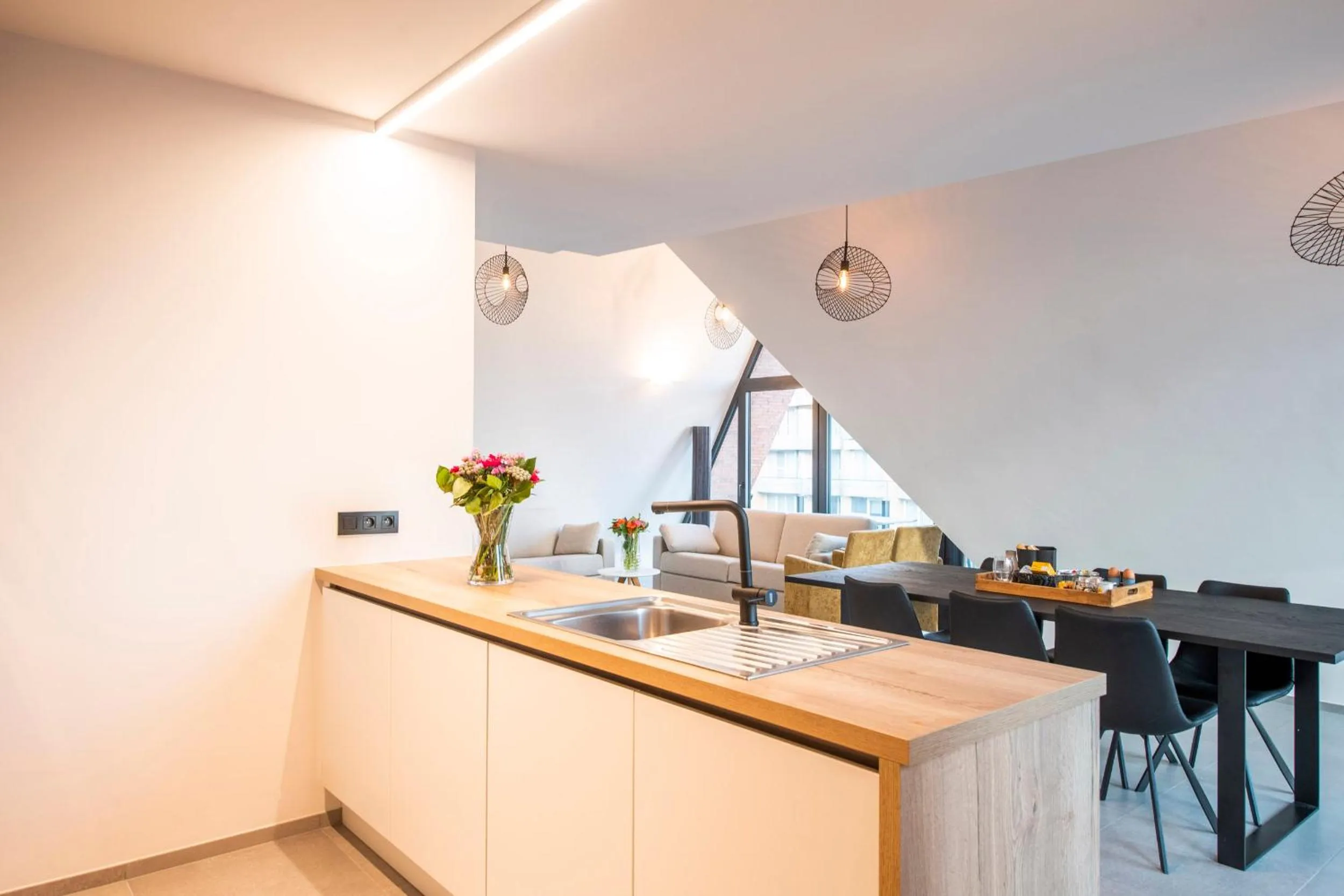 kitchen in Belcasa Beach Suites & Lofts Aparthotel
