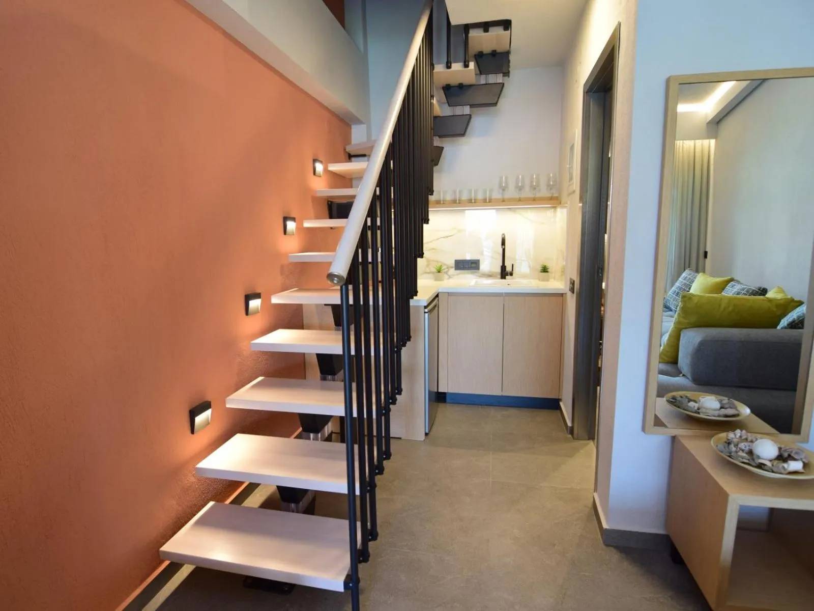 Kitchen or kitchenette in Aloe The Green Suites - Nikiti Halkidiki