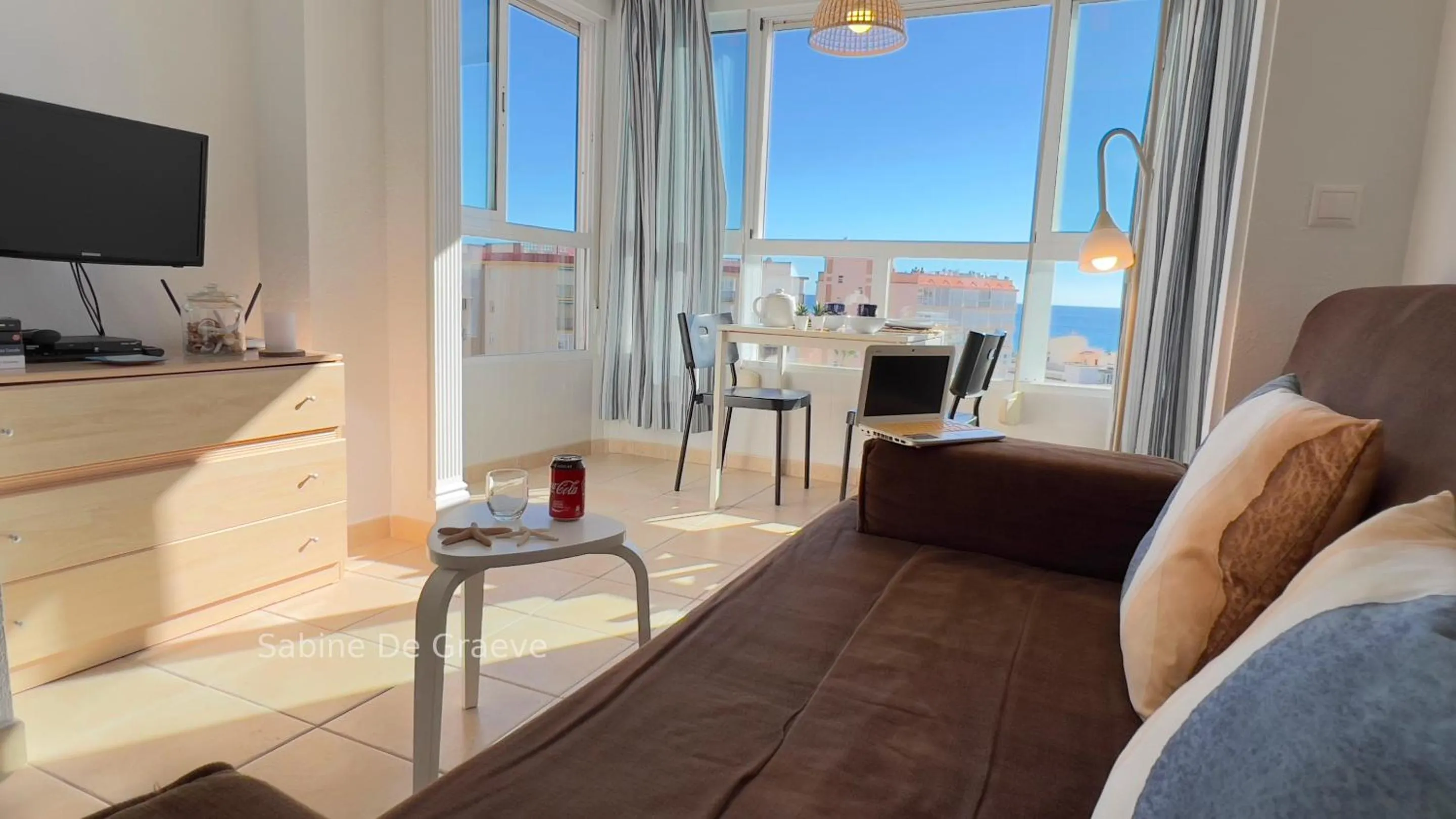 Bedroom in Carabela-C704 Few steps from the beach, sand and pool Nerja