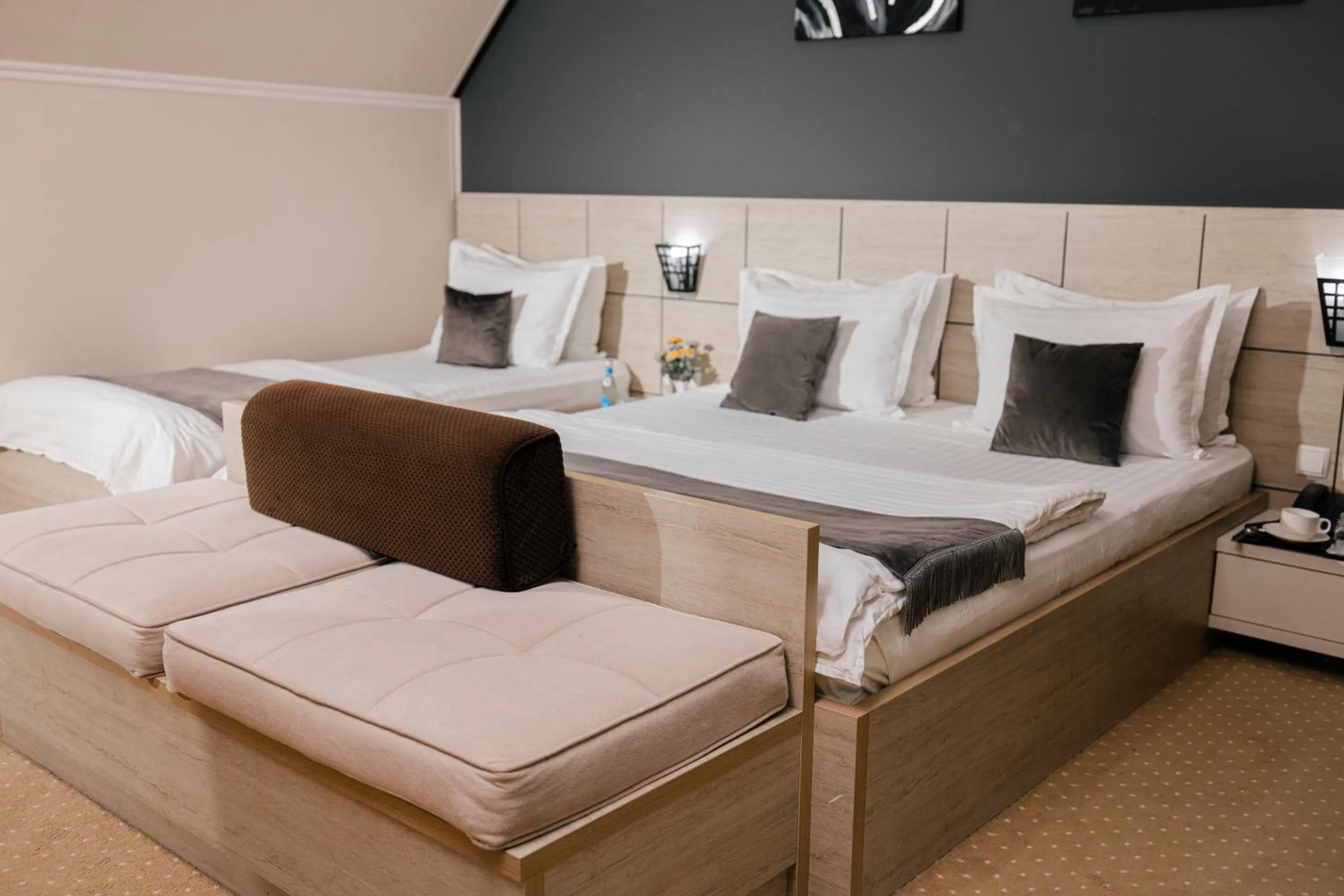 Bed in Art Regency Premium Hotel, Free Airport Shuttle Service