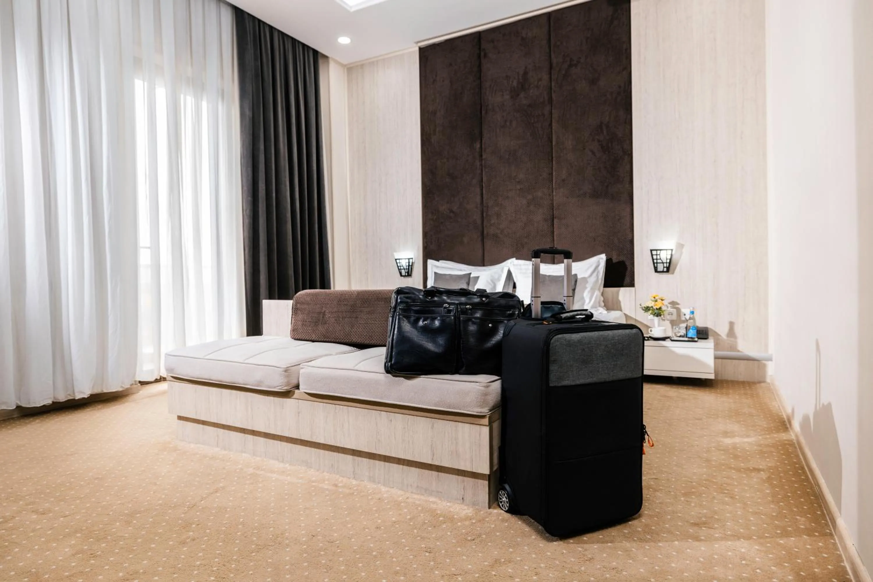 Bed in Art Regency Premium Hotel, Free Airport Shuttle Service