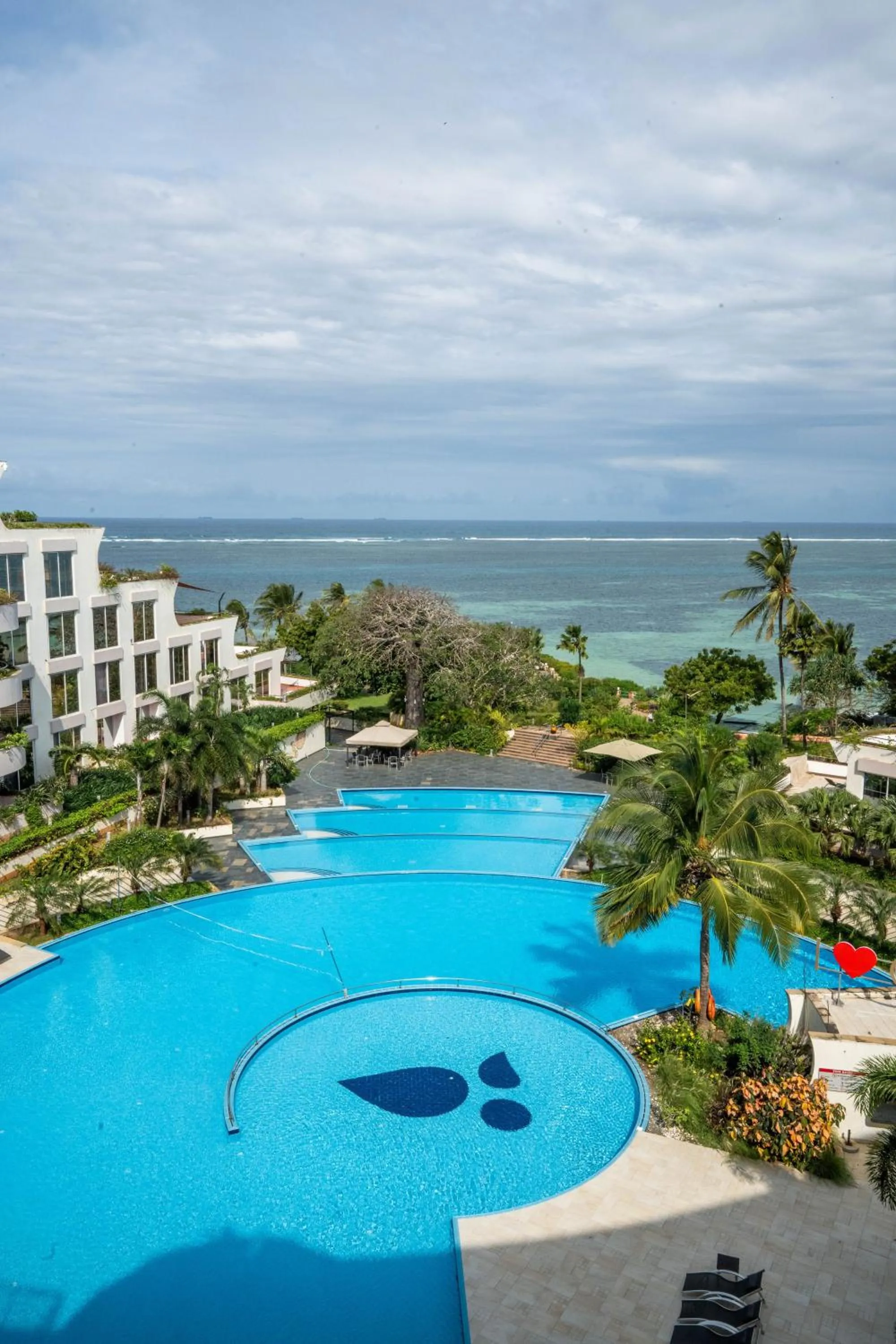 Pool view in Kilua Residences by CityBlue, Mombasa
