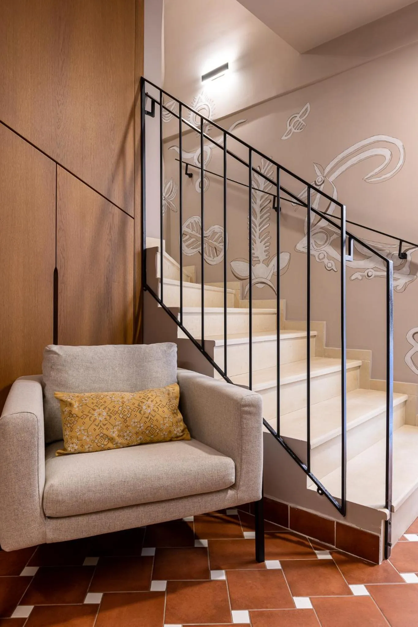 Lobby or reception, Bed in Flâneur