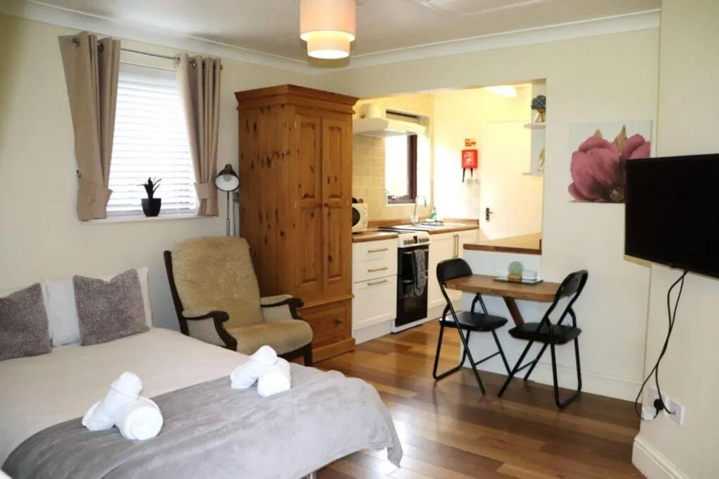 Bed in Glyndley Manor Cottages
