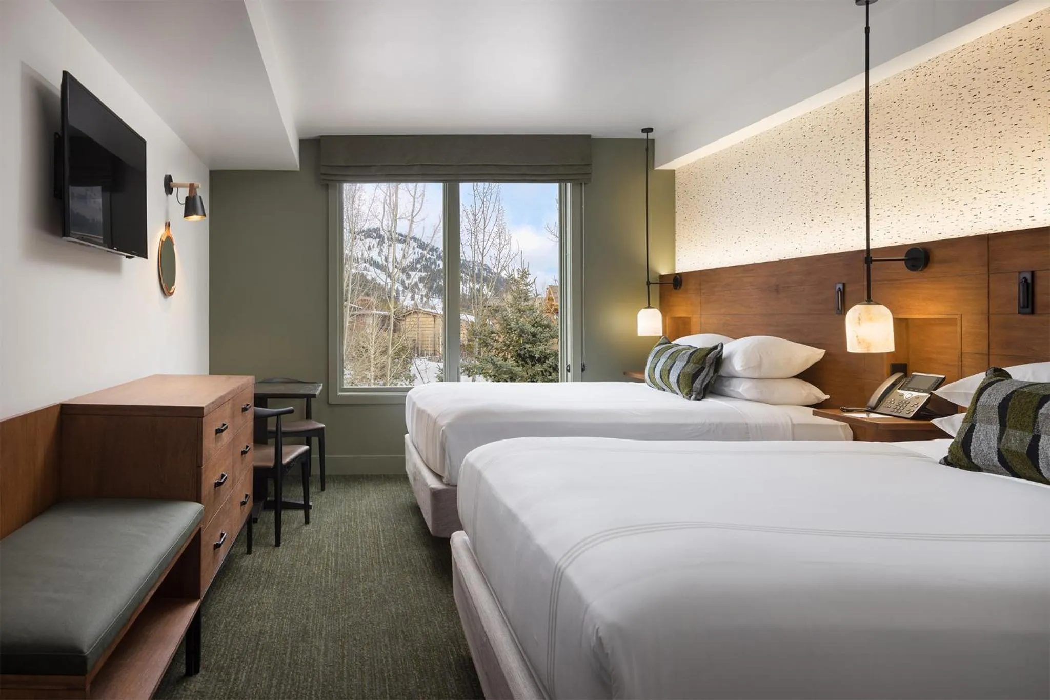 Bed in Hotel Terra Jackson Hole, a Noble House Resort