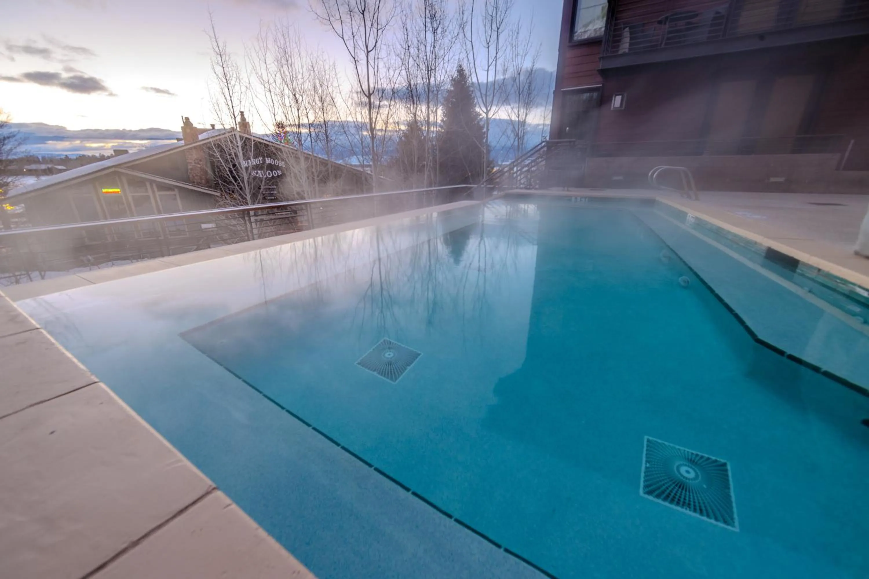 Pool view in Hotel Terra Jackson Hole, a Noble House Resort