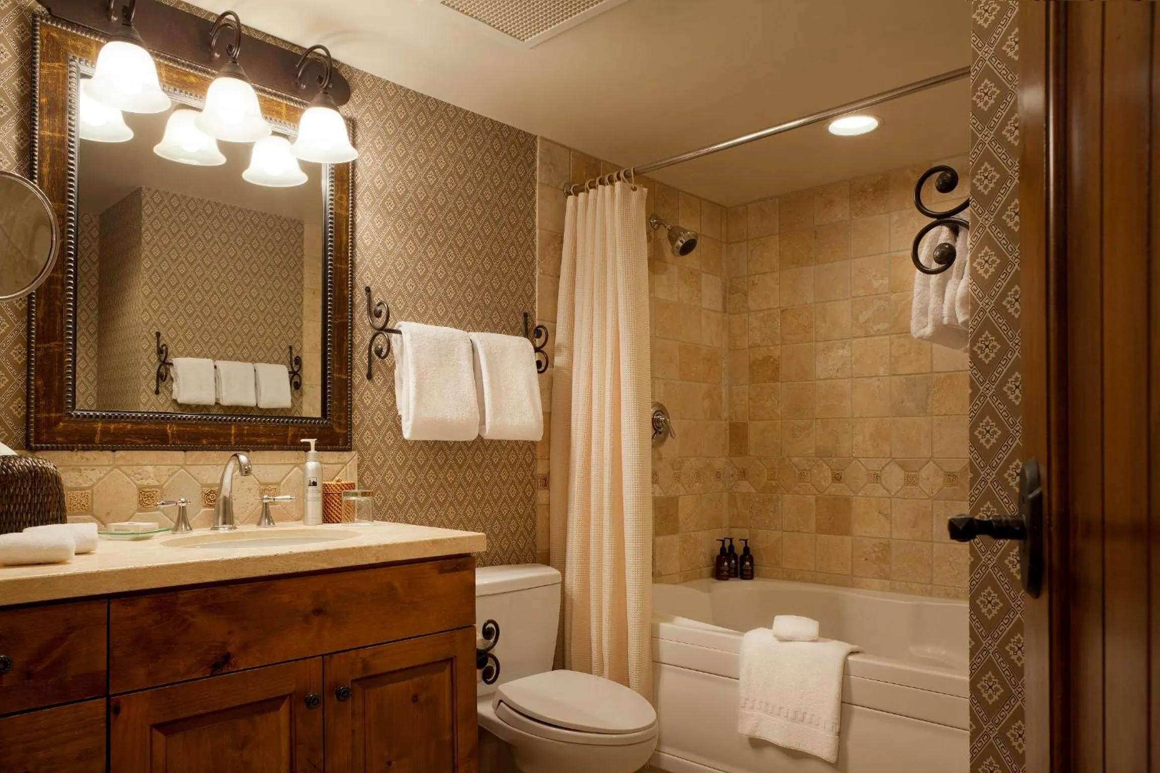 Shower in Teton Mountain Lodge and Spa, a Noble House Resort