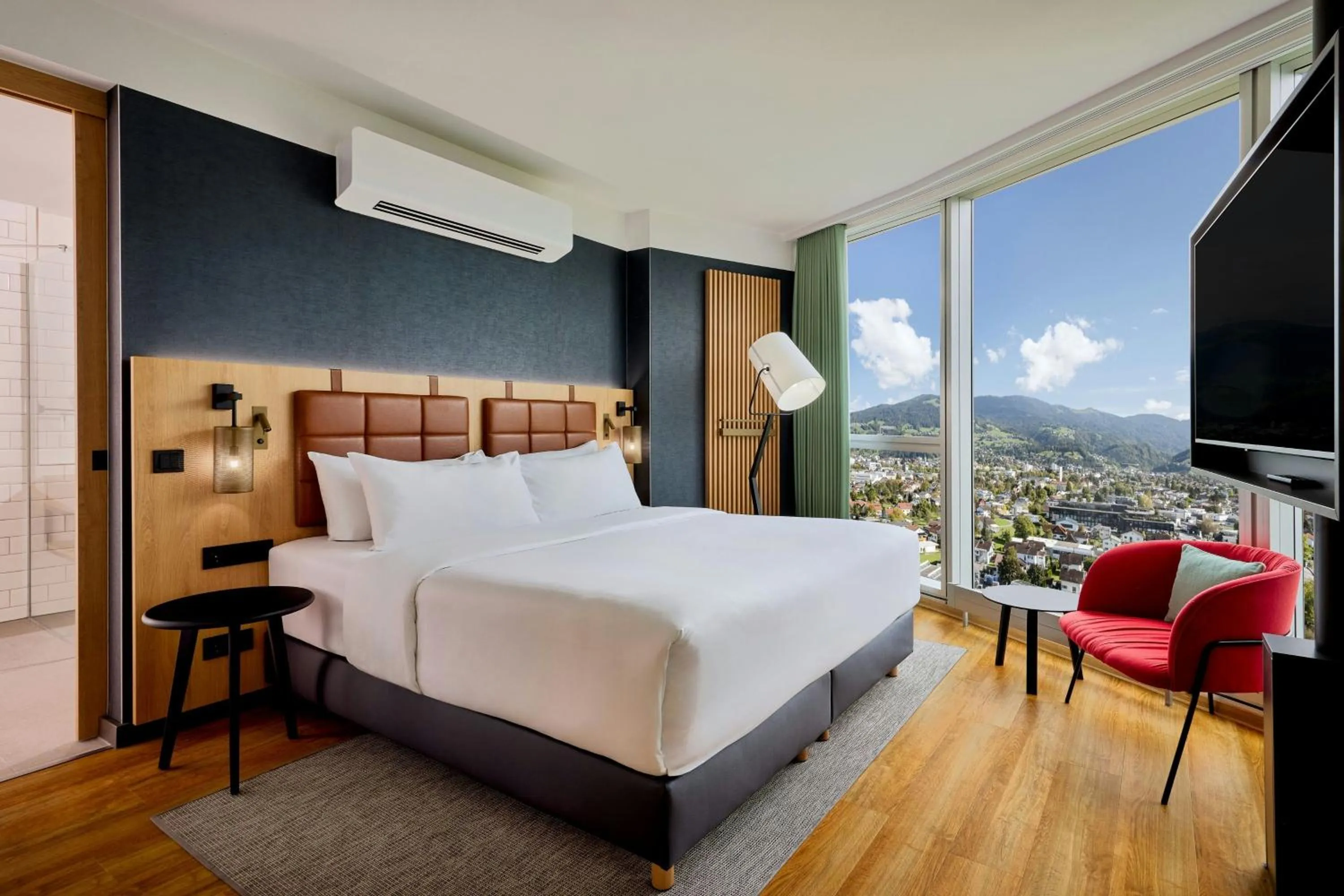 Bedroom, Bed in Four Points by Sheraton Panoramahaus Dornbirn