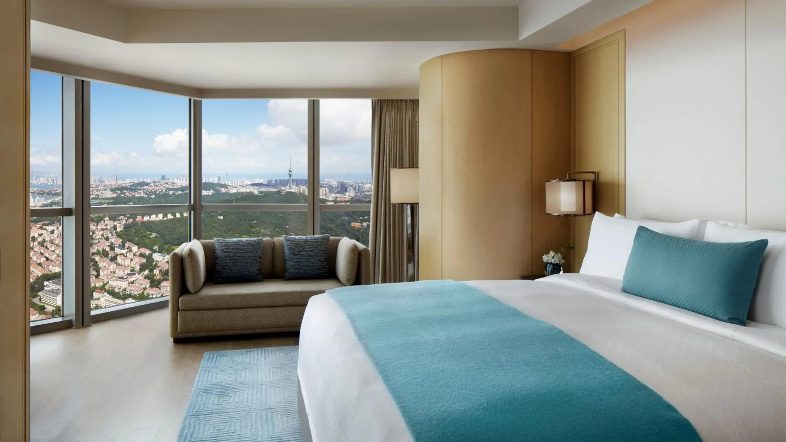 Grand Deluxe King Room with City View in The St. Regis Qingdao Grand Deluxe King Room with City View in The St. Regis Qingdao