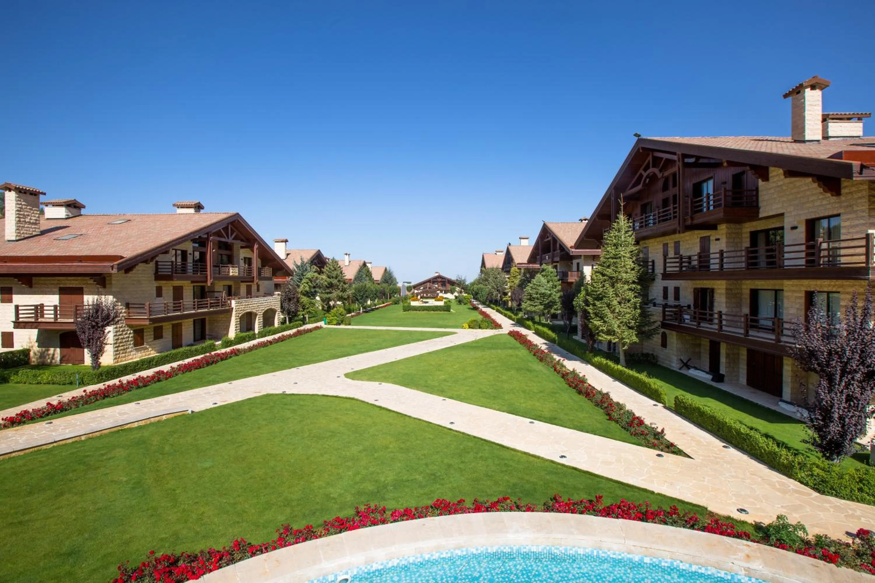 Property building in InterContinental Mzaar Lebanon Mountain Resort & Spa by IHG