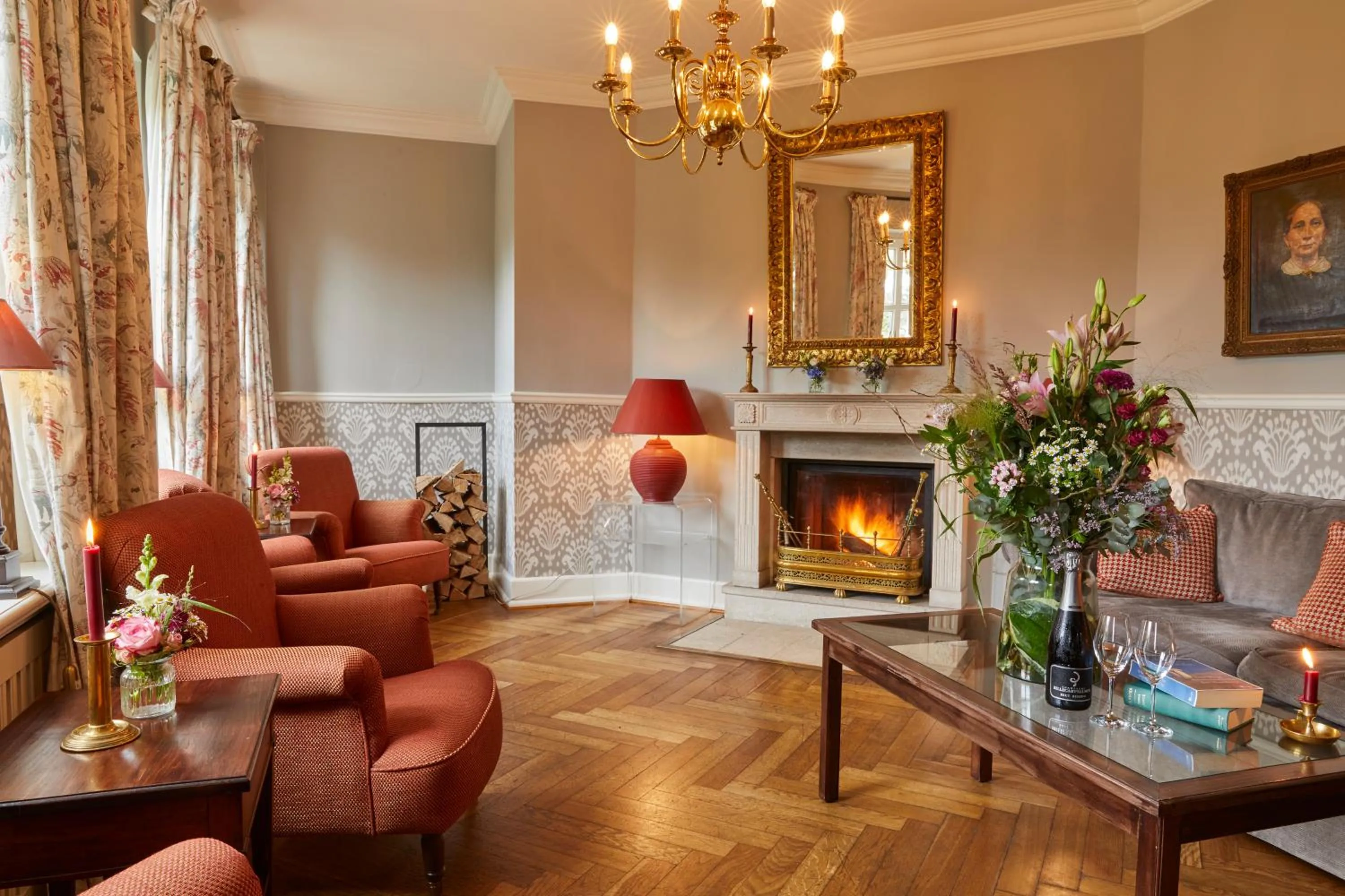 Lounge or bar in Relais & Châteaux Gutshaus Stolpe