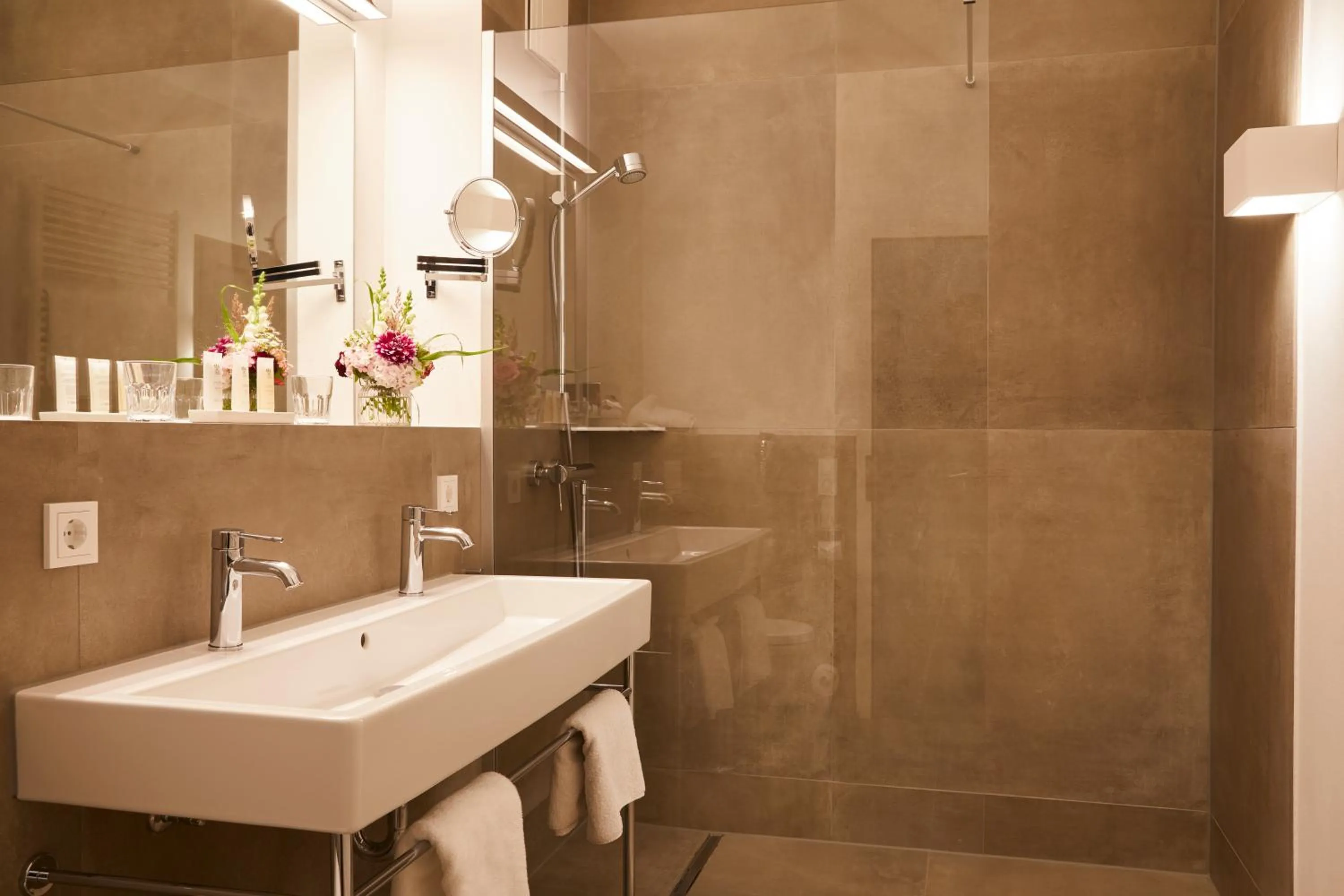 Bathroom in Relais & Châteaux Gutshaus Stolpe