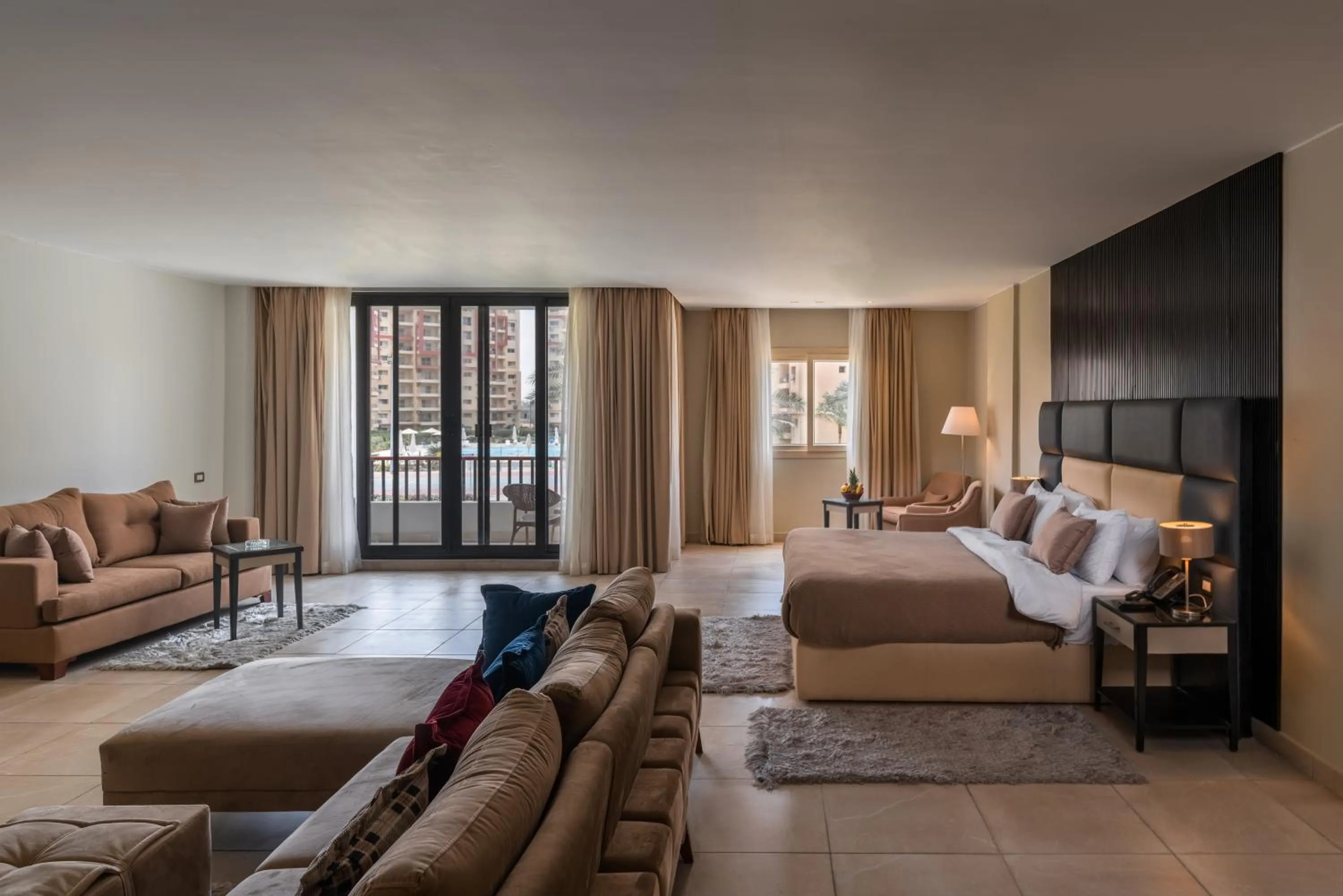 Bed in Rhactus Hotel, New Alamein