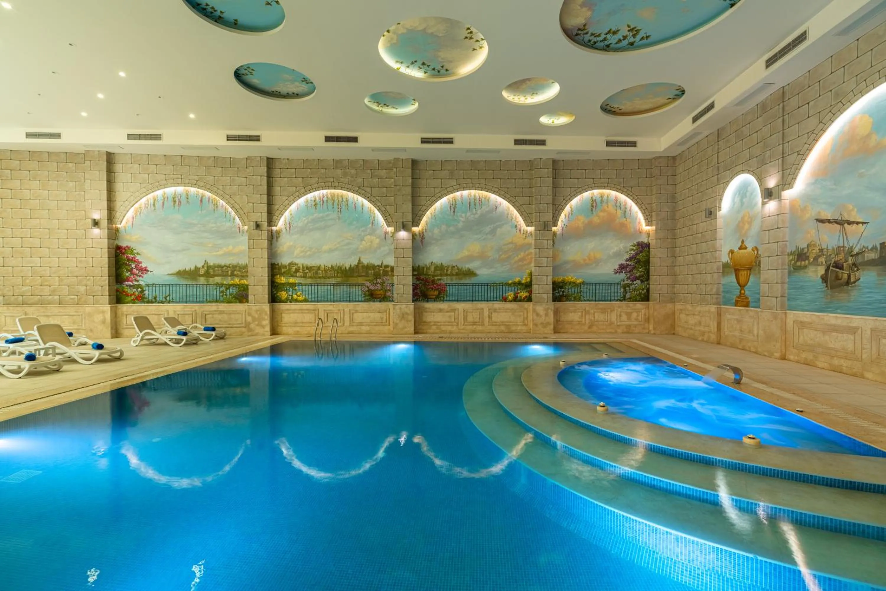 Swimming pool in Rhactus Hotel, New Alamein