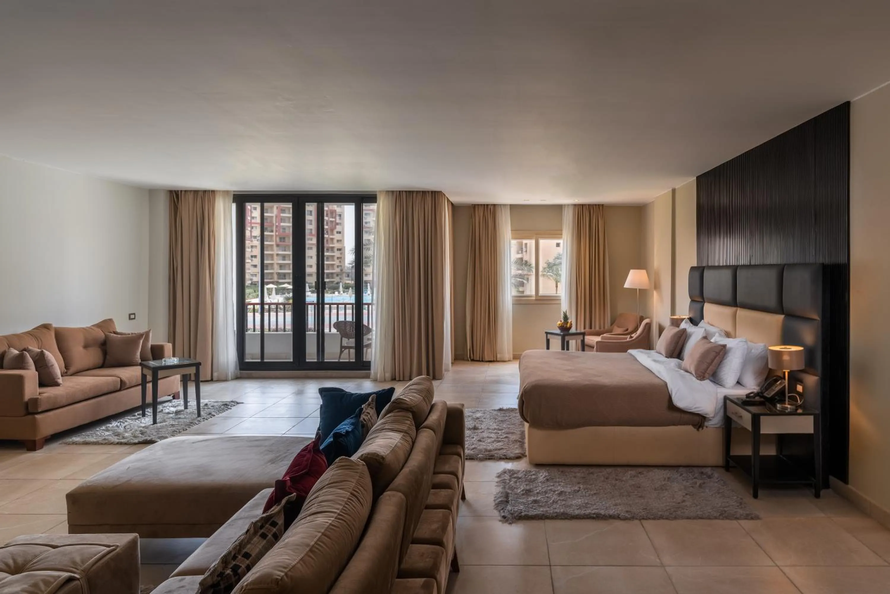 Bed in Rhactus Hotel, New Alamein