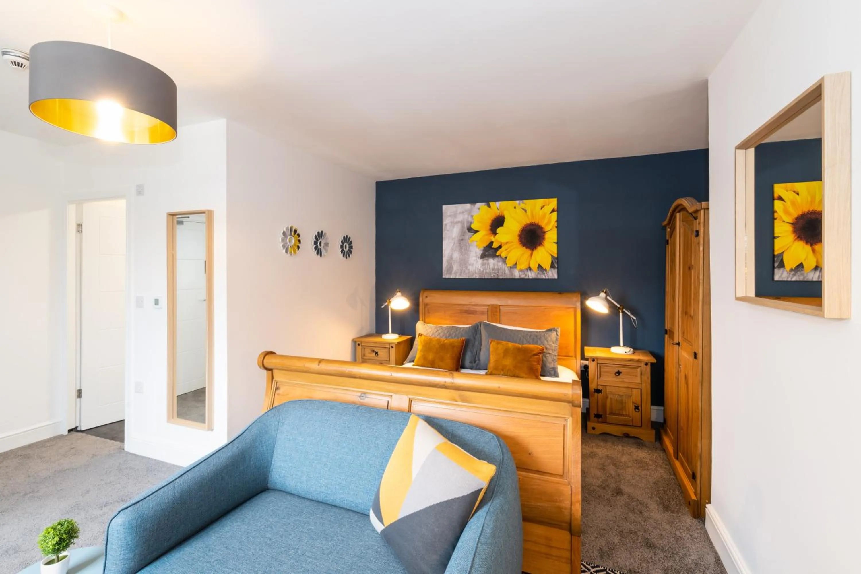 Bedroom in BrickSage Rooms, King's Lynn South Gate