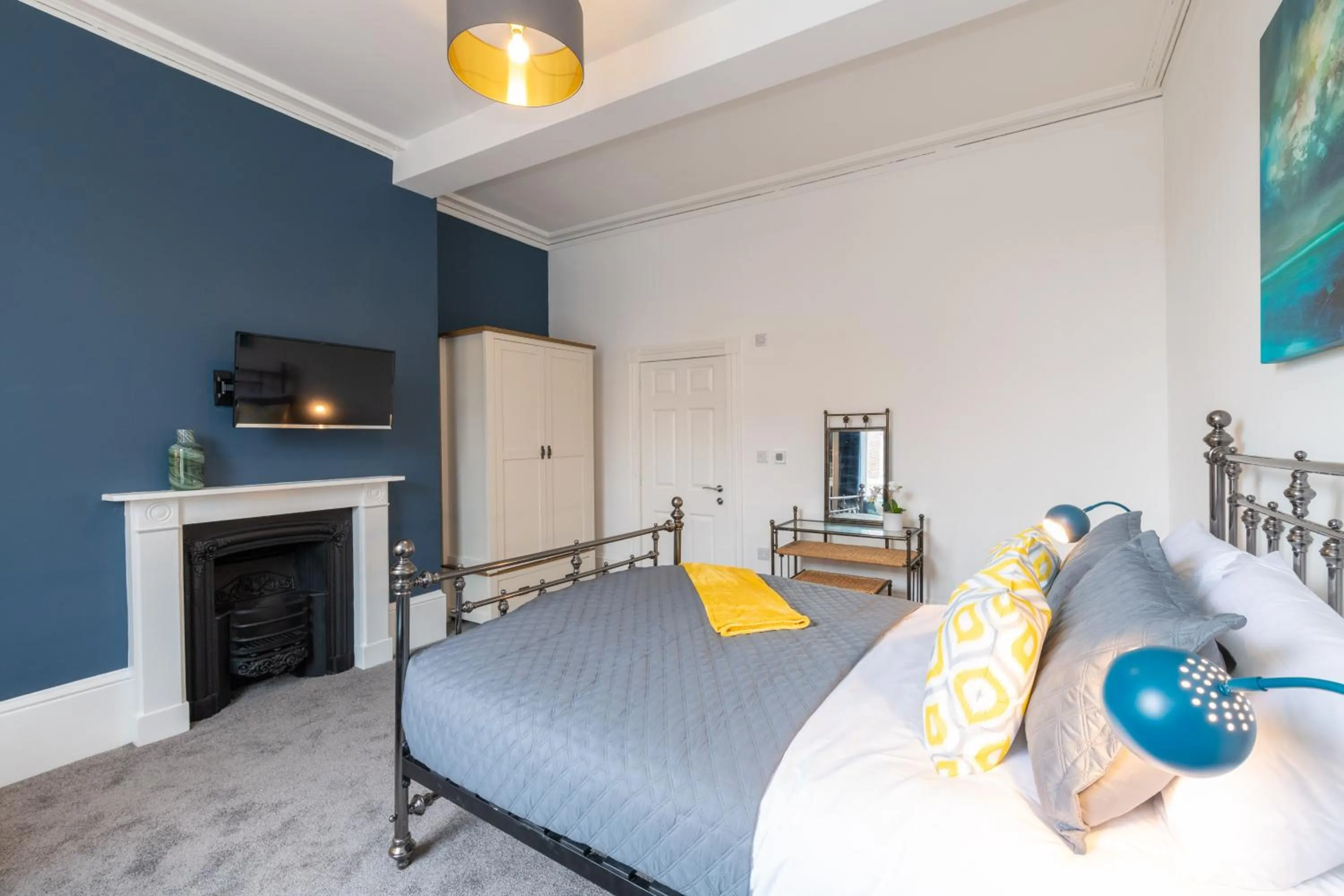 Bedroom, Bed in BrickSage Rooms, King's Lynn South Gate