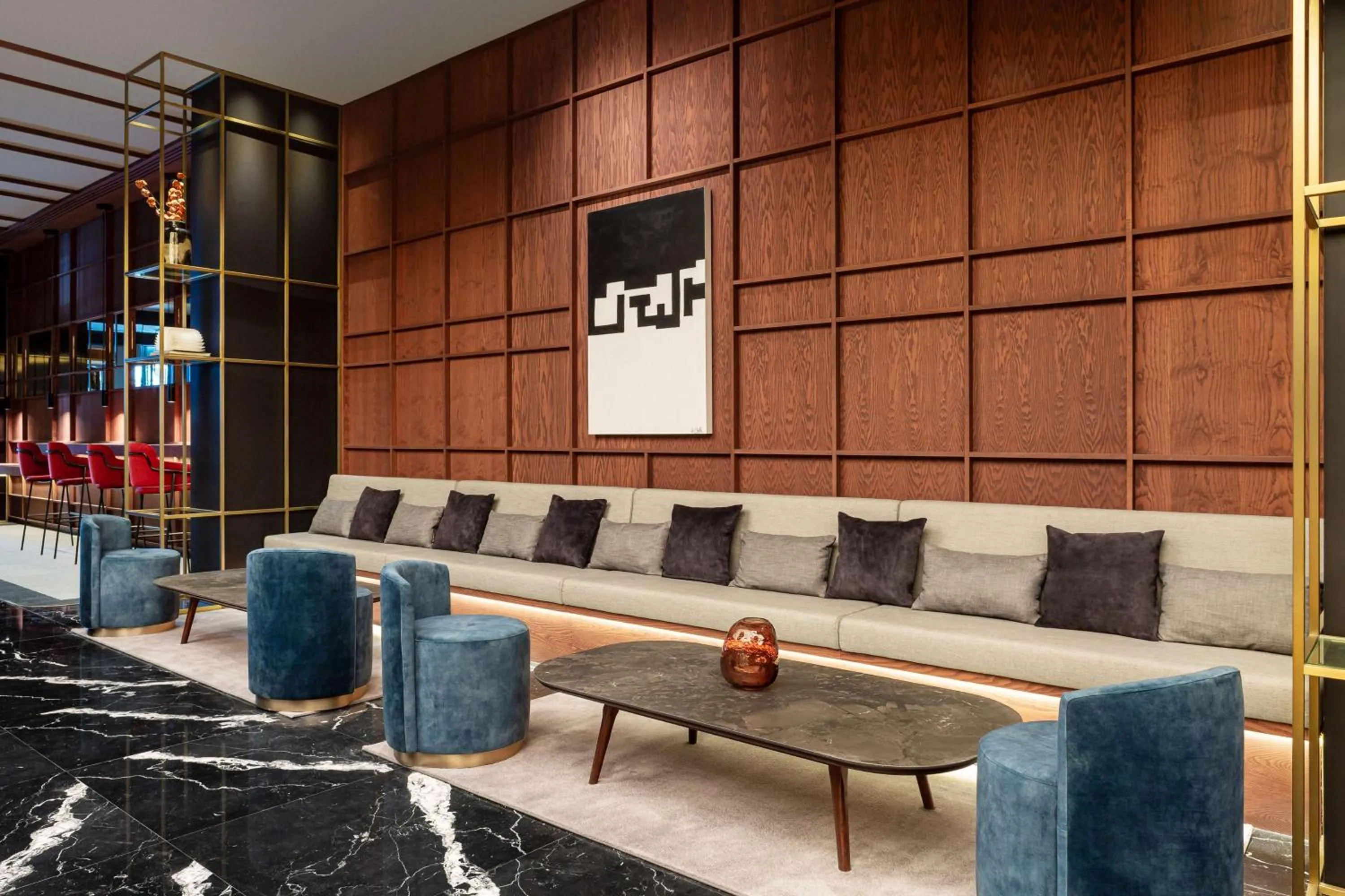 Lobby or reception in Radisson Collection Bilbao