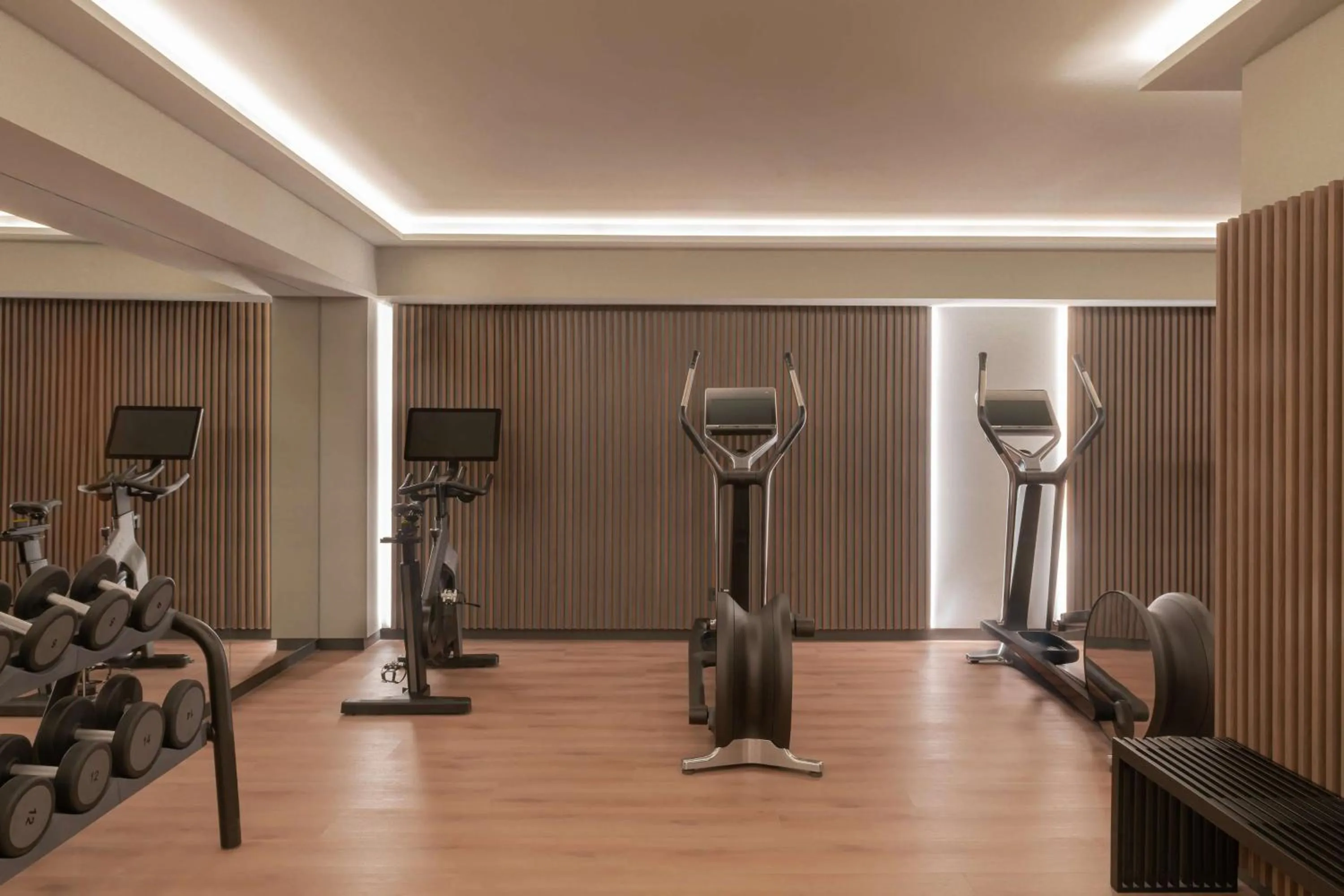 Fitness centre/facilities in Radisson Collection Bilbao