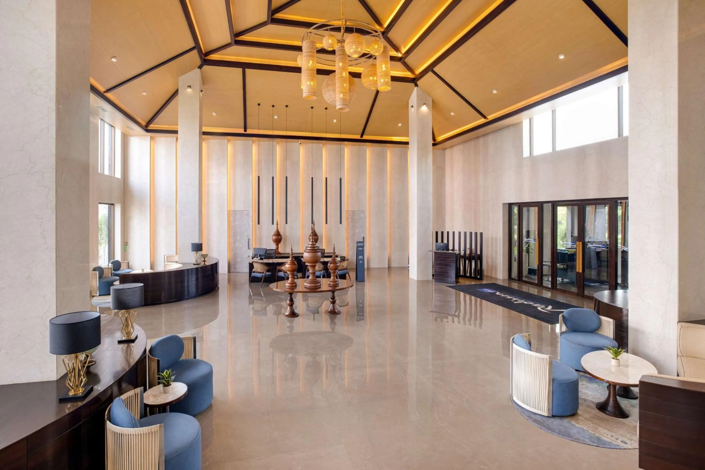 Lobby or reception in Radisson Blu Resort Visakhapatnam