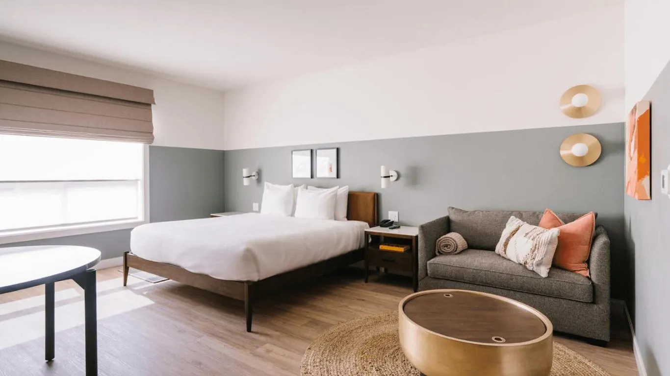 Bed in Gravity Haus Moab