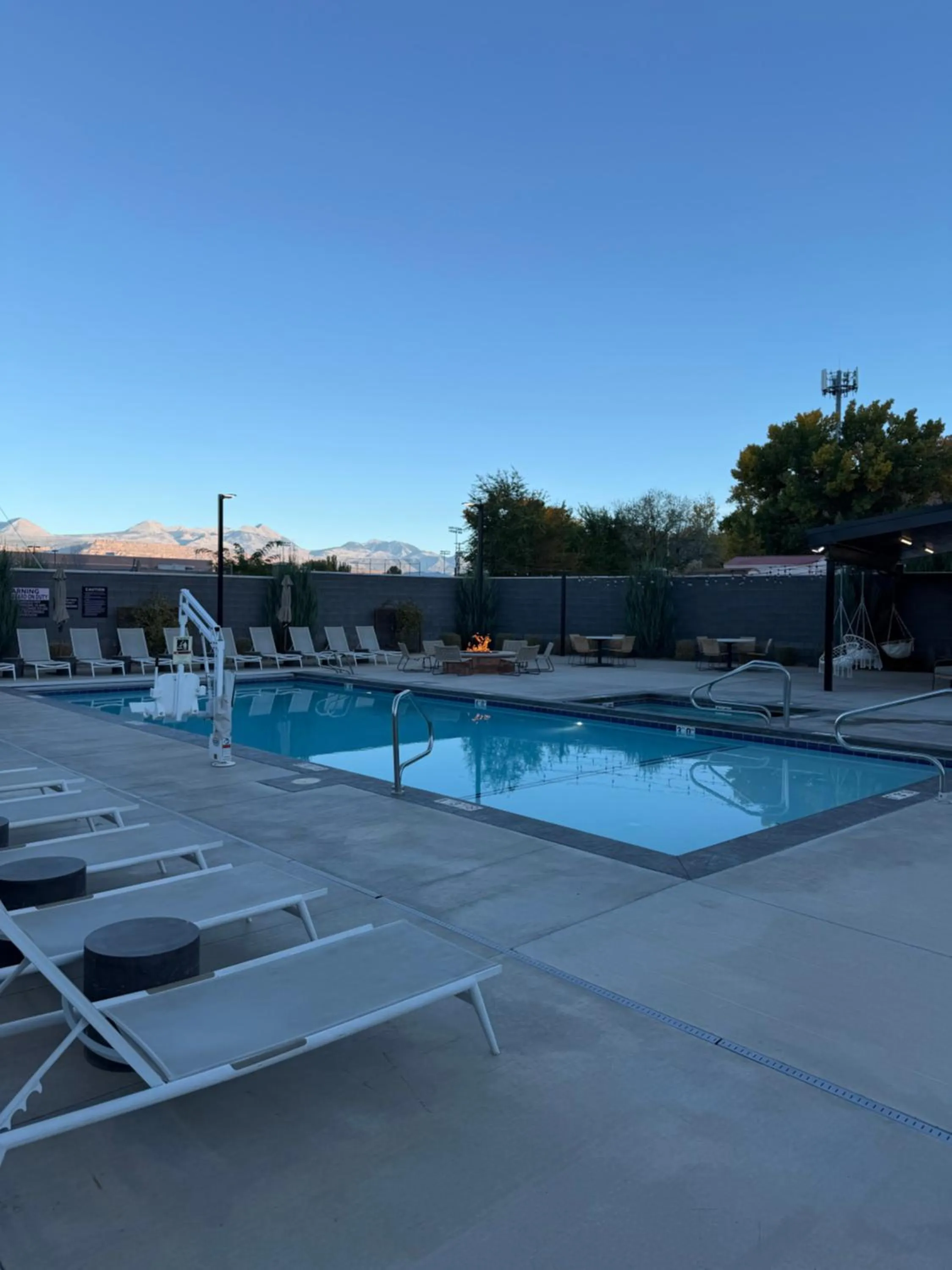 Swimming pool in Gravity Haus Moab