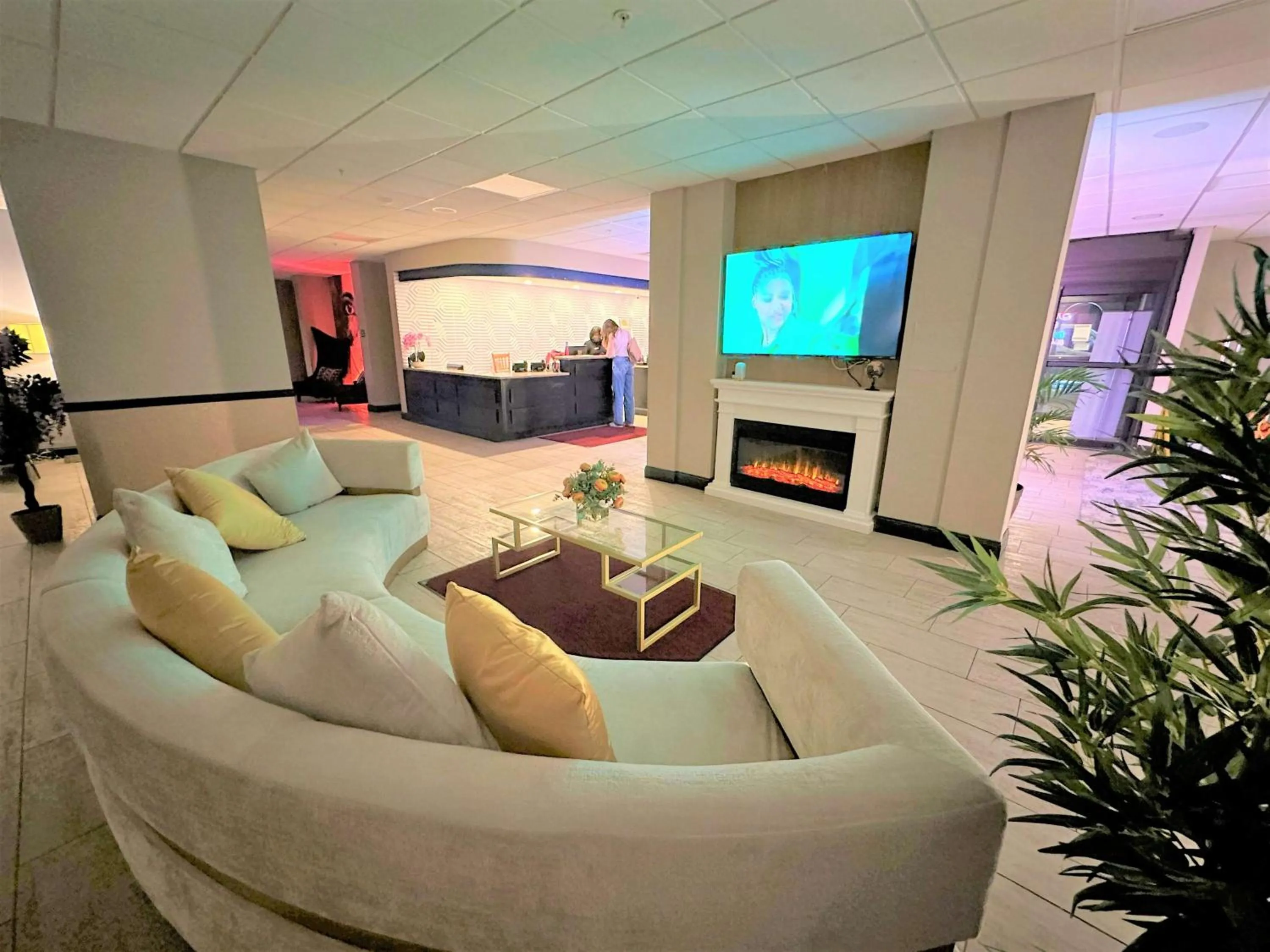 Lobby or reception in Albany Airport Inn