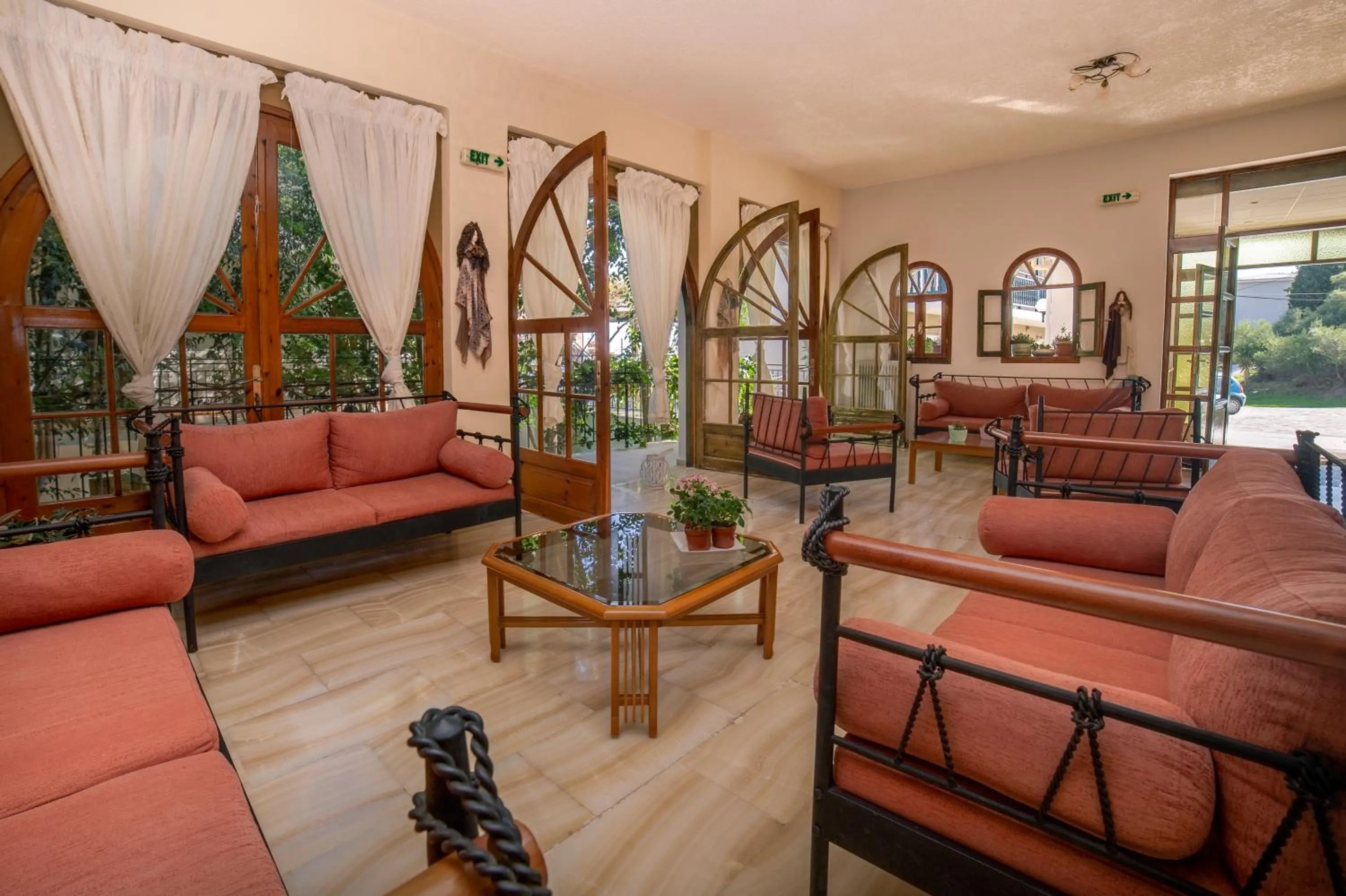 Lobby or reception in All In Krinas Apart-Hotel