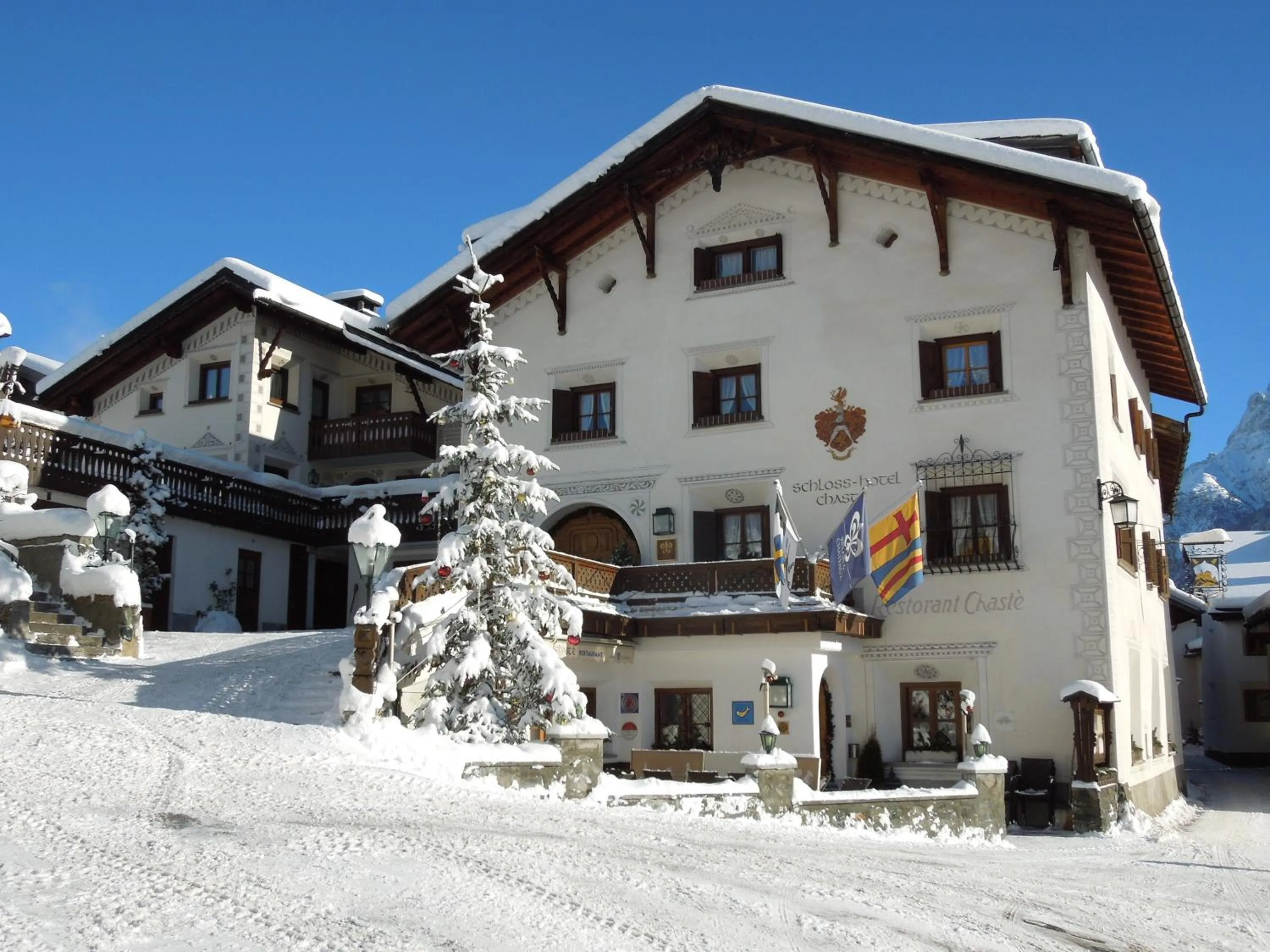 Facade/entrance in Relais & Châteaux Schlosshotel Chastè - Scuol Tarasp