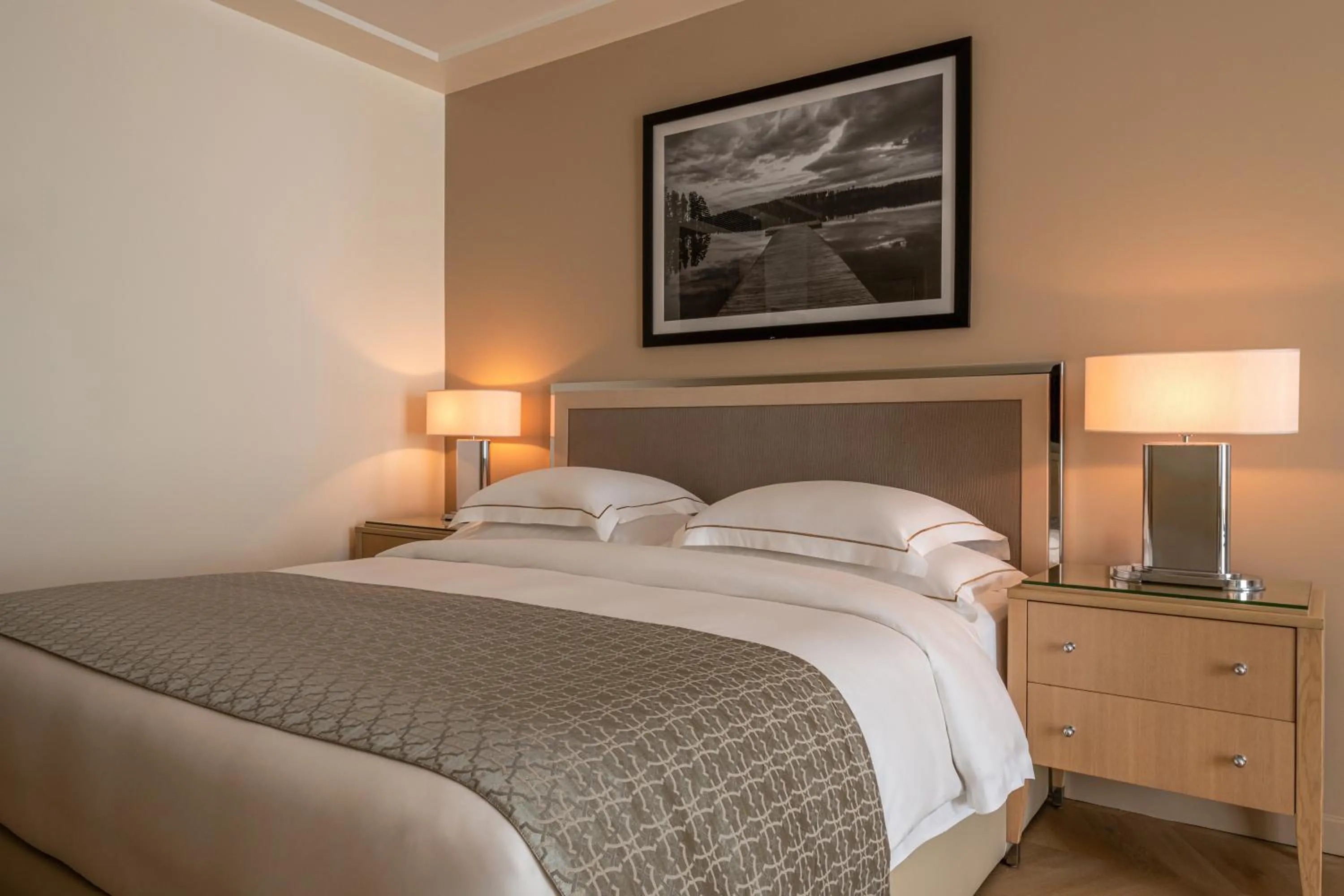 Bed in Mövenpick Hotel Beirut