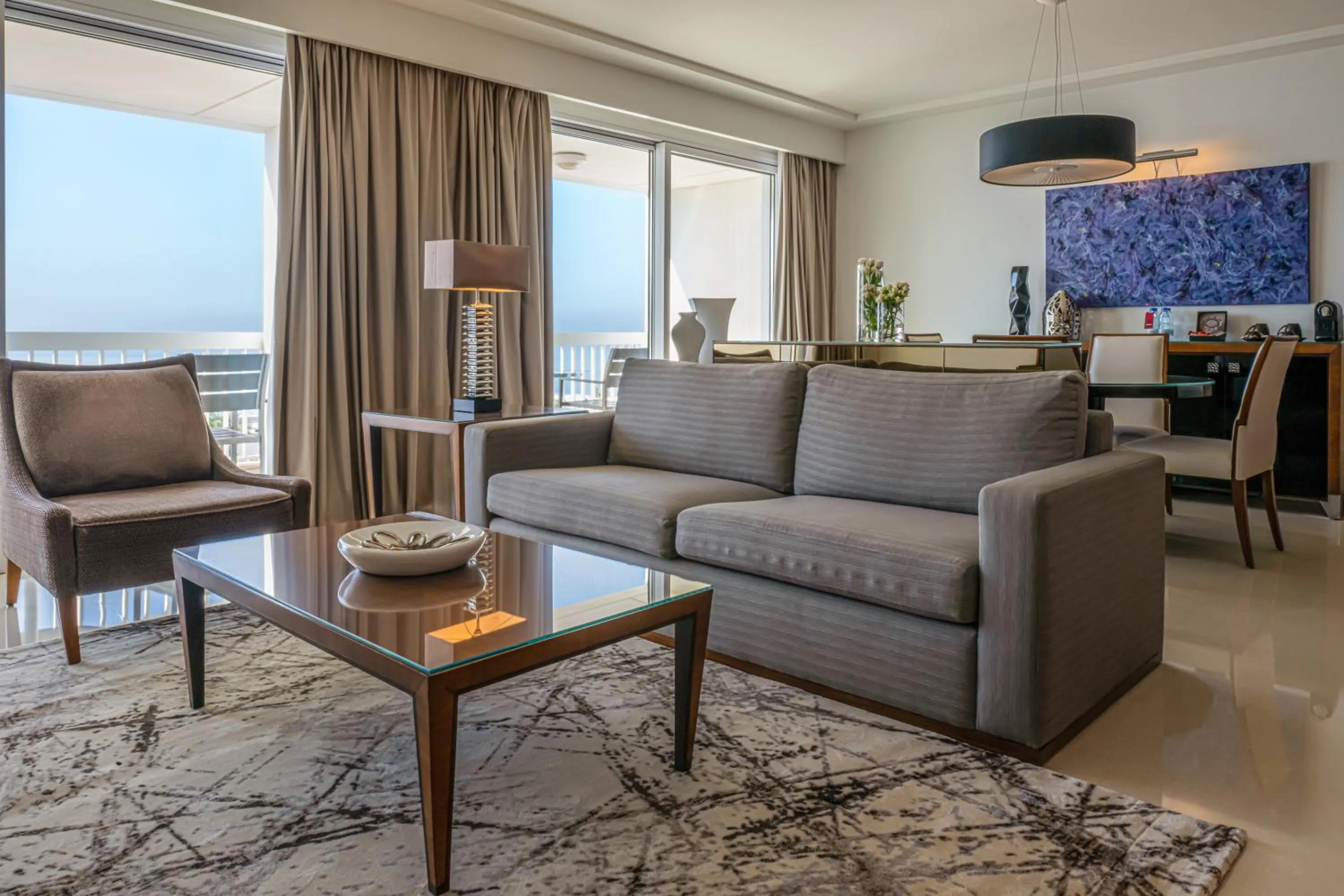 Seating area in Mövenpick Hotel Beirut