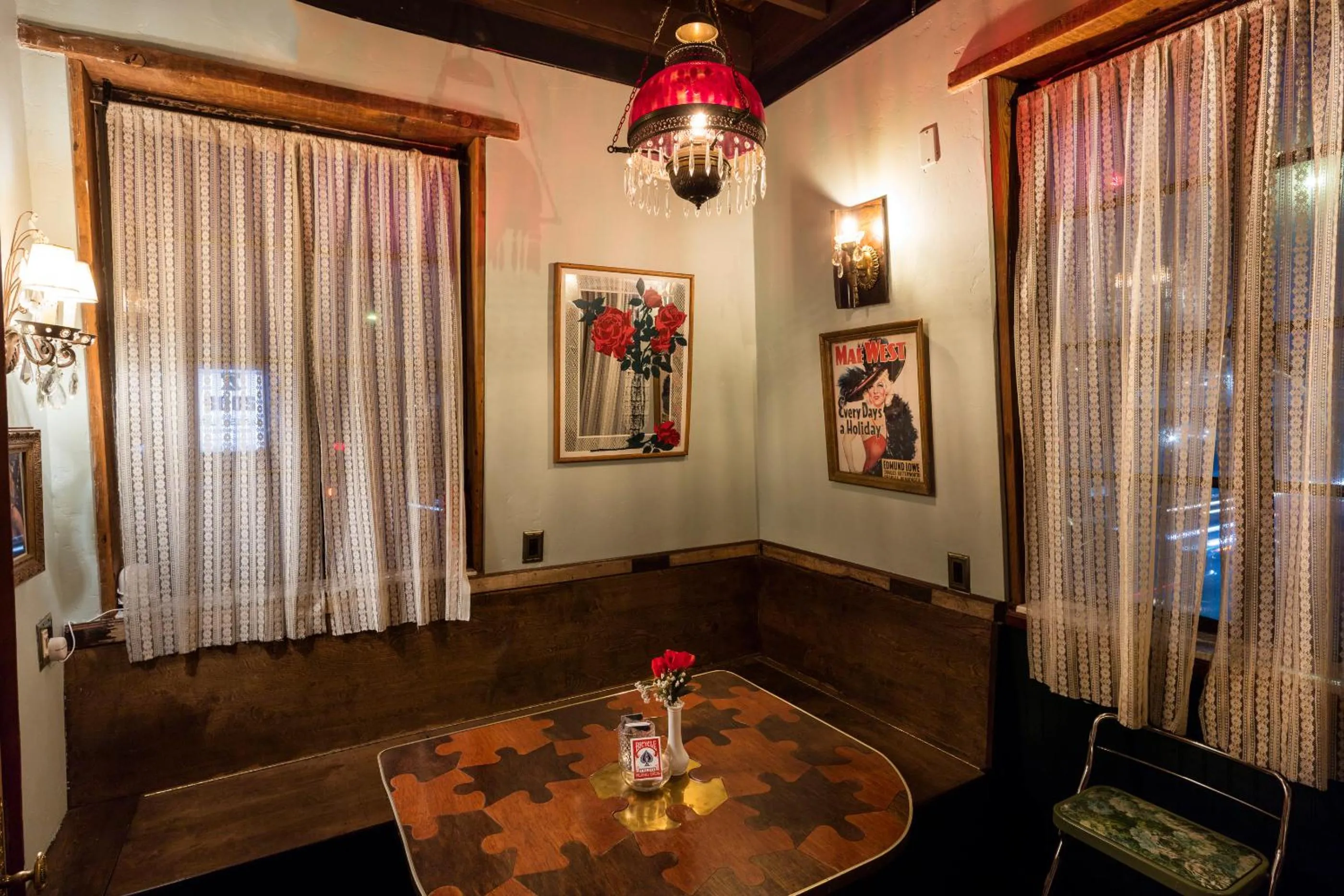 Dining area in The Rosemary