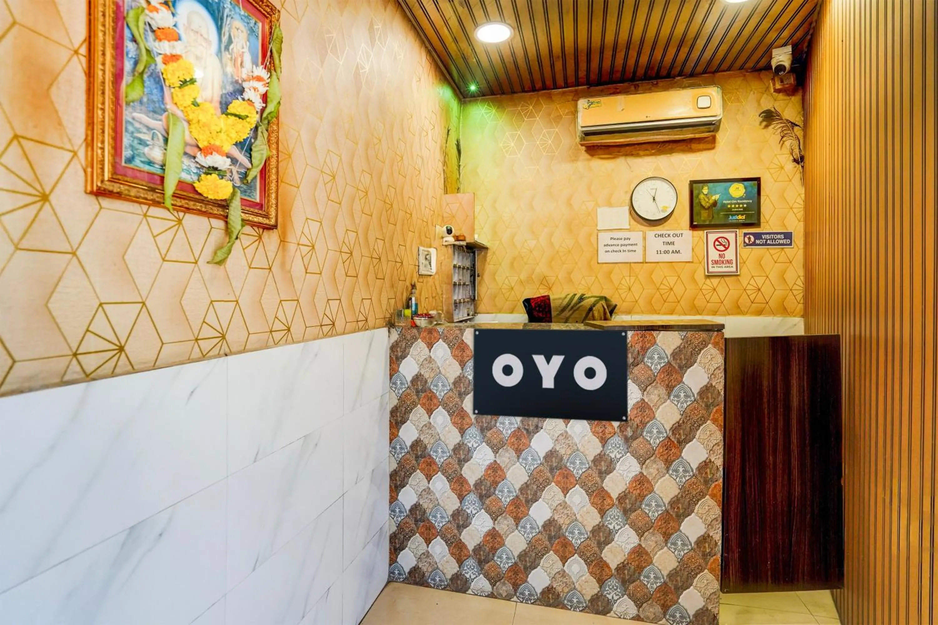 Lobby or reception in Hotel O The Om Sai Residency