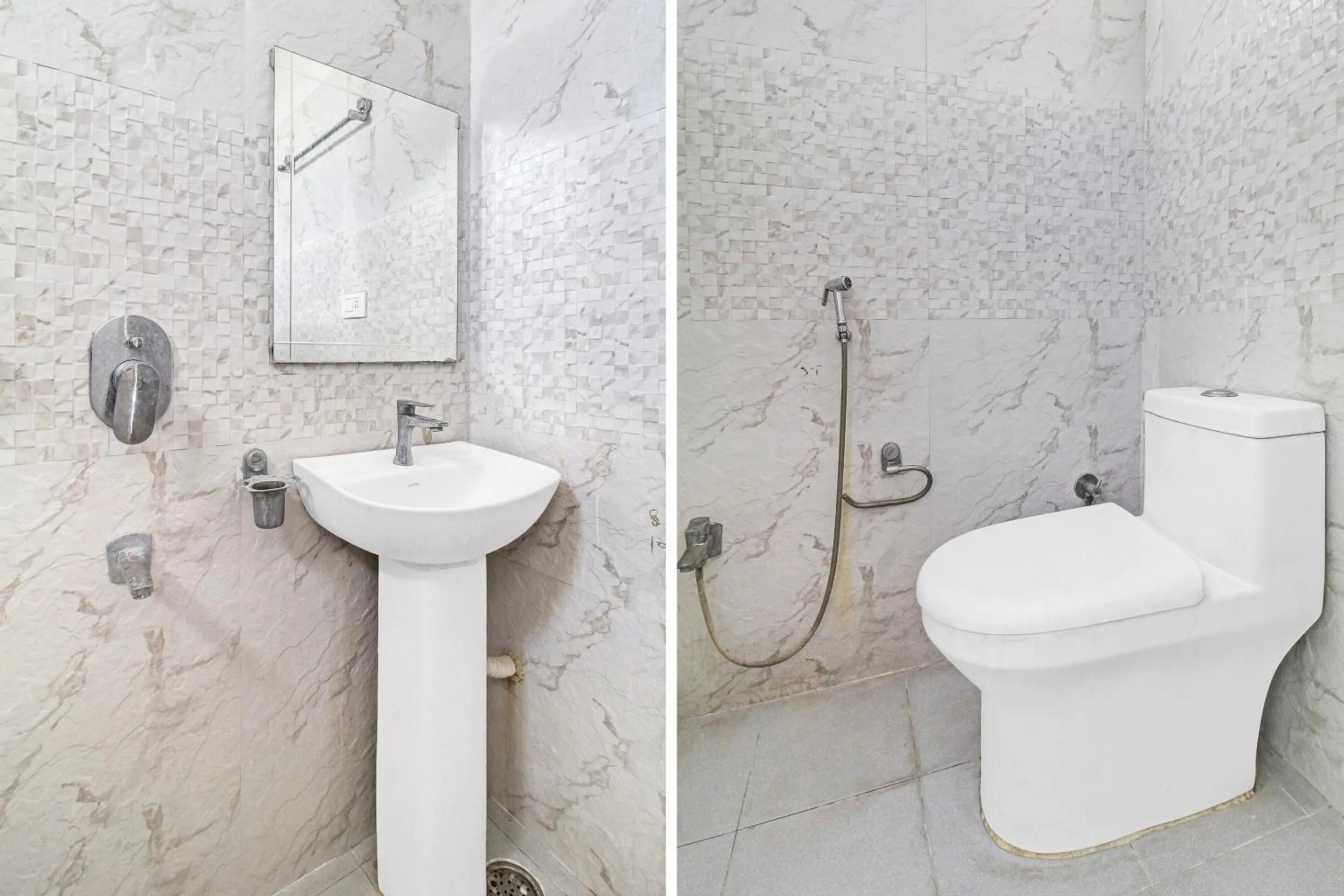 Bathroom in Collection O Shining Suites Near Erragadda Metro Station