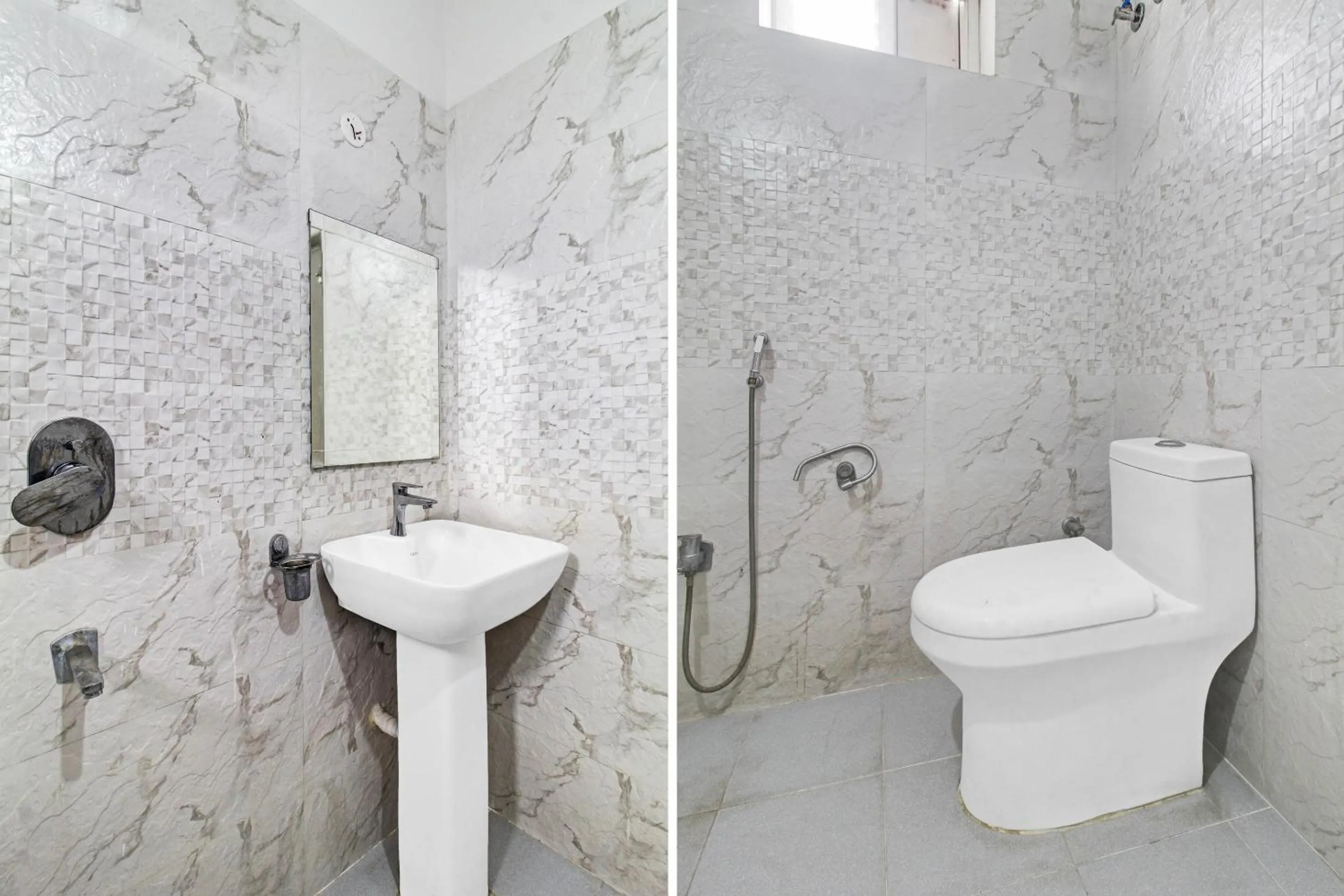 Bathroom in Collection O Shining Suites Near Erragadda Metro Station