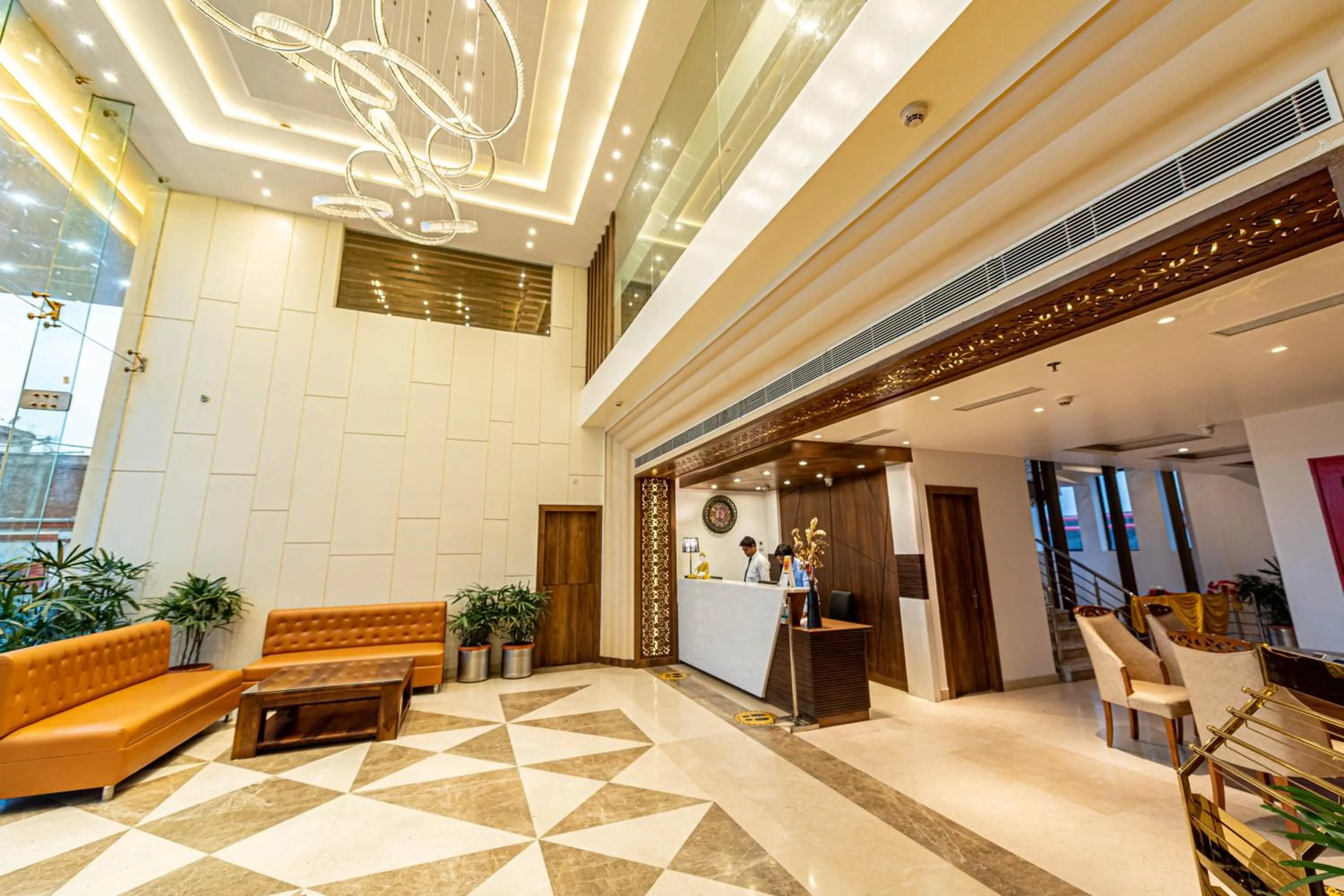Lobby or reception in The Elite Lucknow Convention Hotel