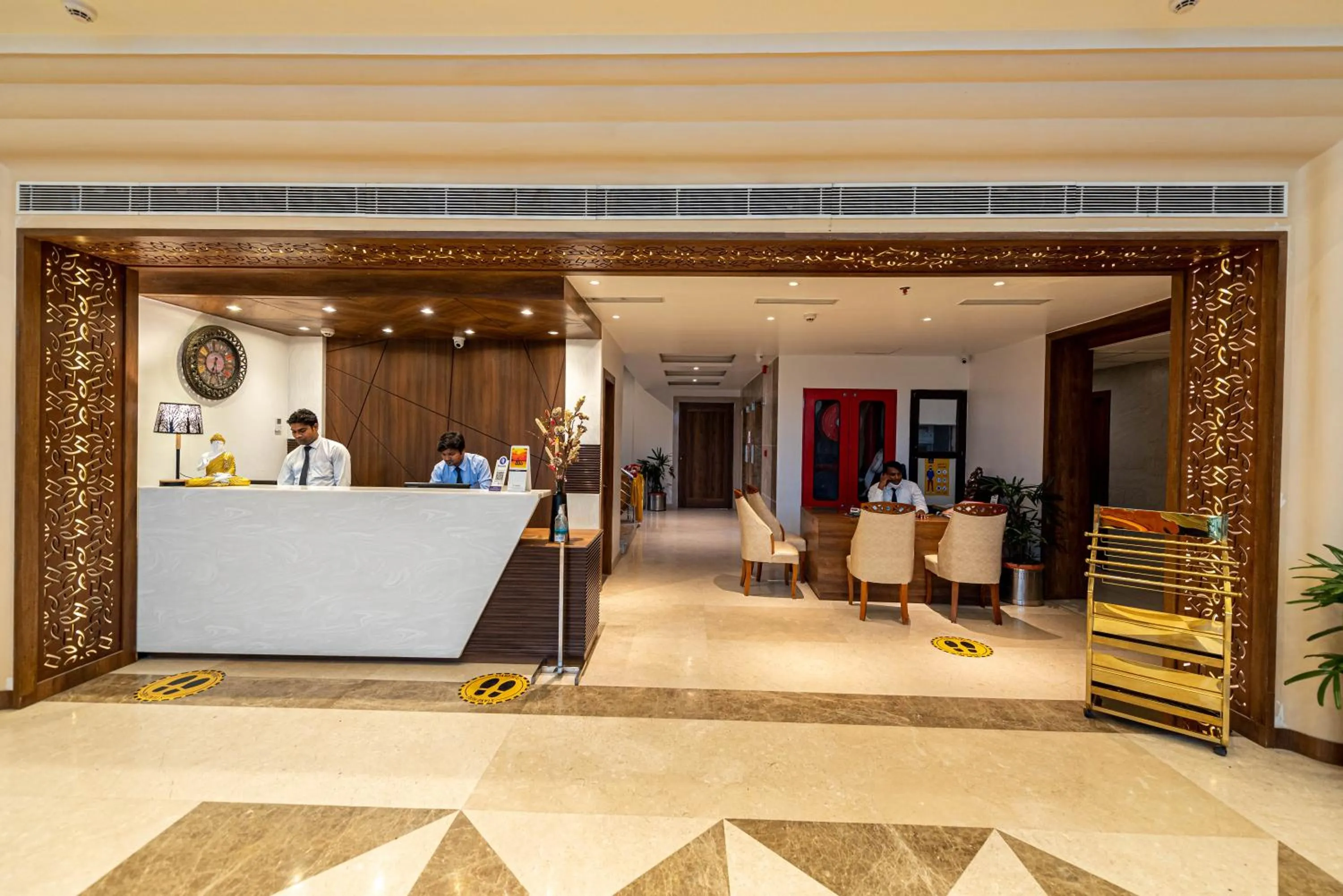 Lobby or reception in The Elite Lucknow Convention Hotel