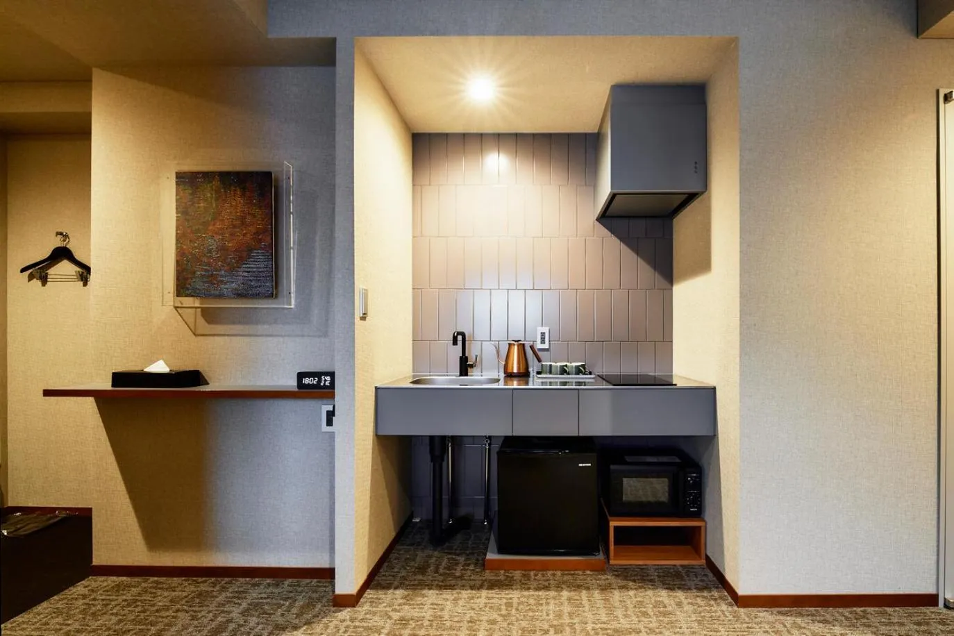 Kitchen or kitchenette in &HOTEL HAKATA