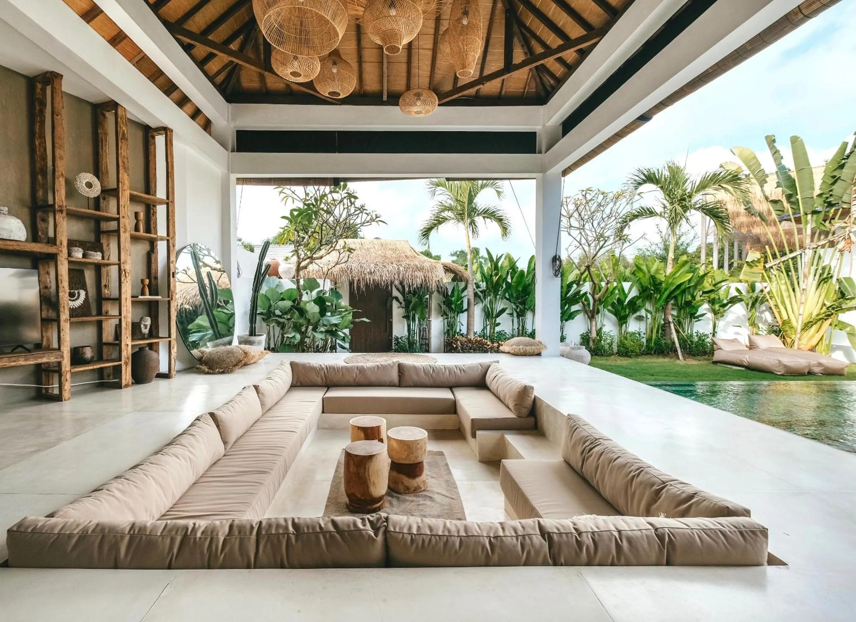 Seating area in MODJO Villas Bingin