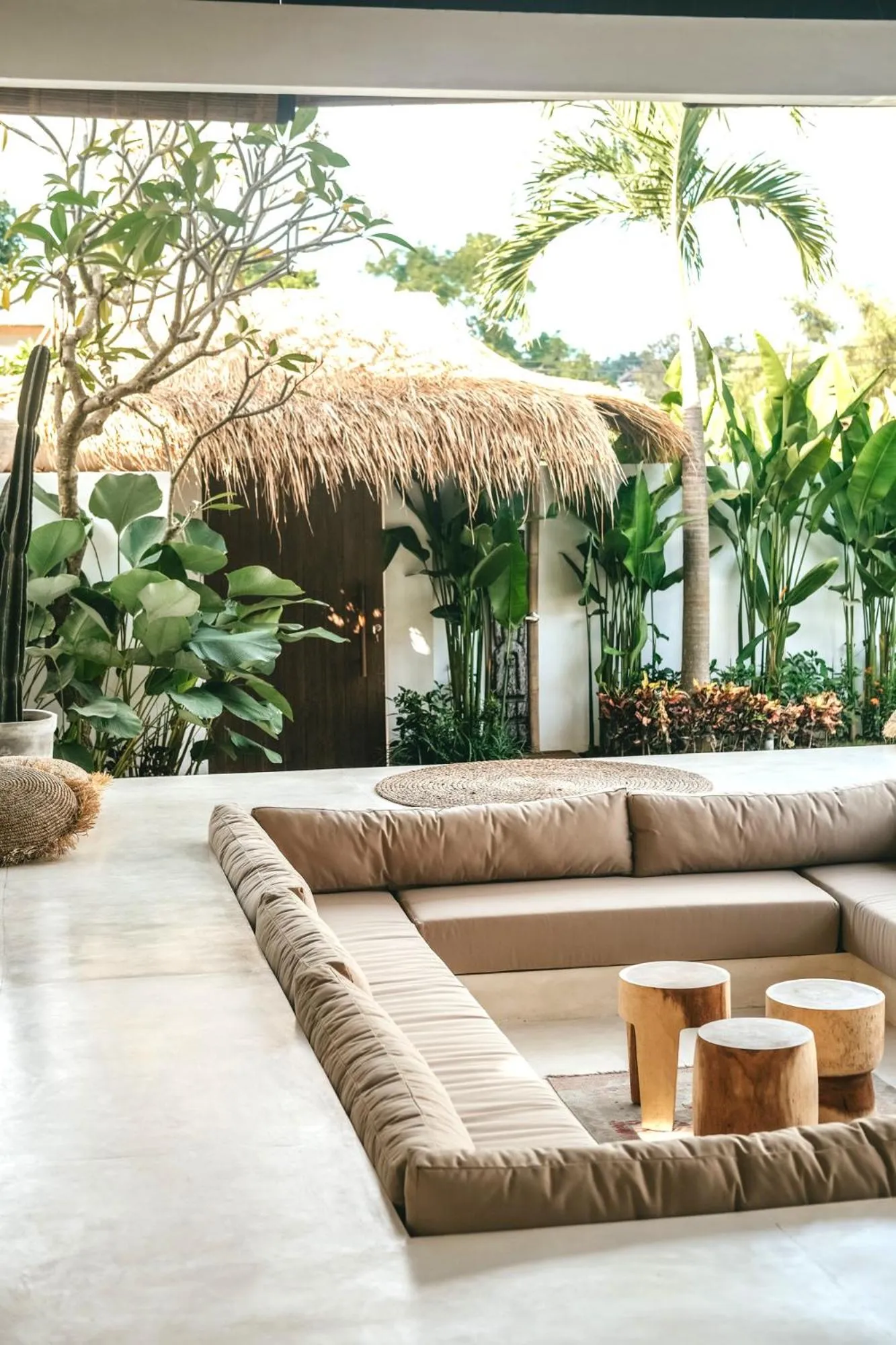 Seating area in MODJO Villas Bingin