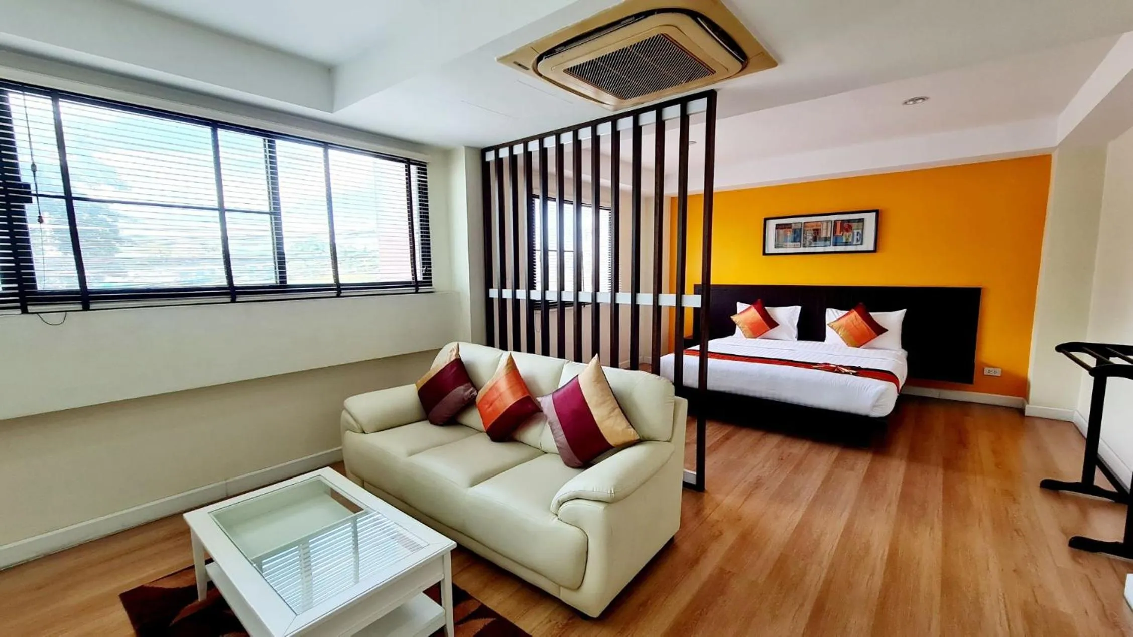 Seating area, Bed in TP House at town