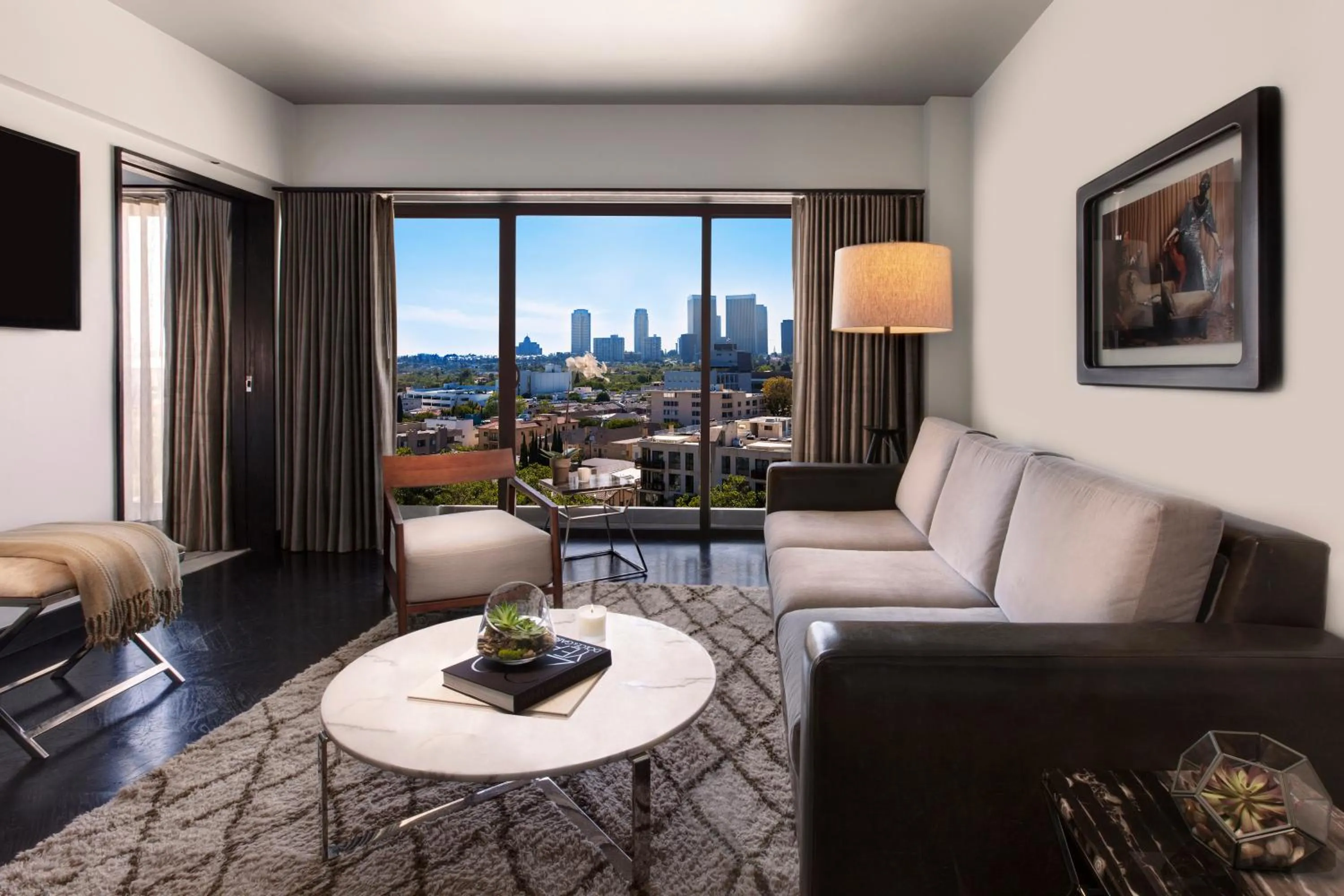 Living room in SIXTY Beverly Hills
