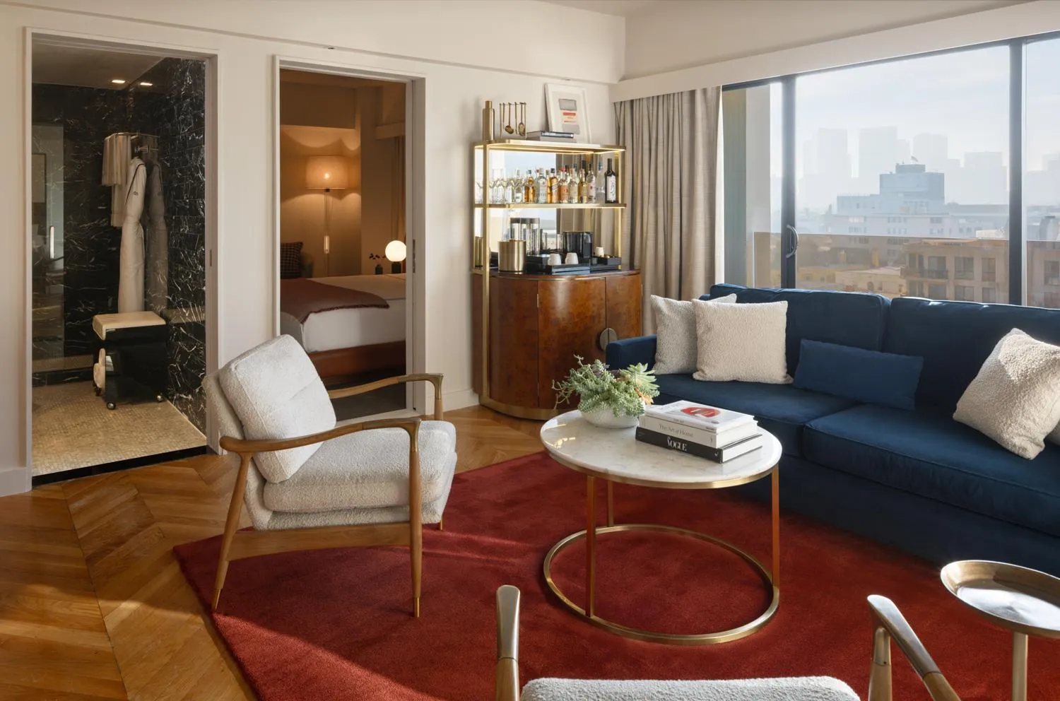 Living room in SIXTY Beverly Hills