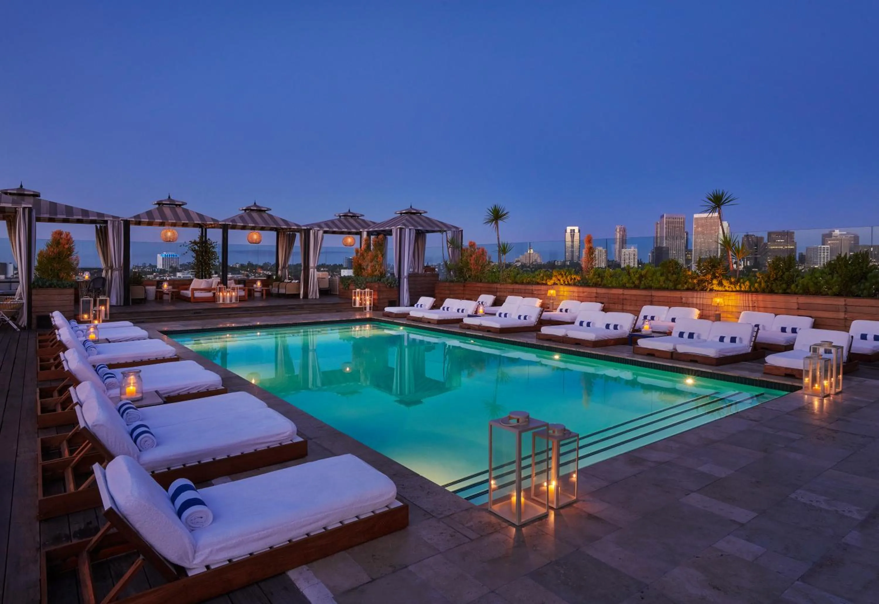 Pool view in SIXTY Beverly Hills