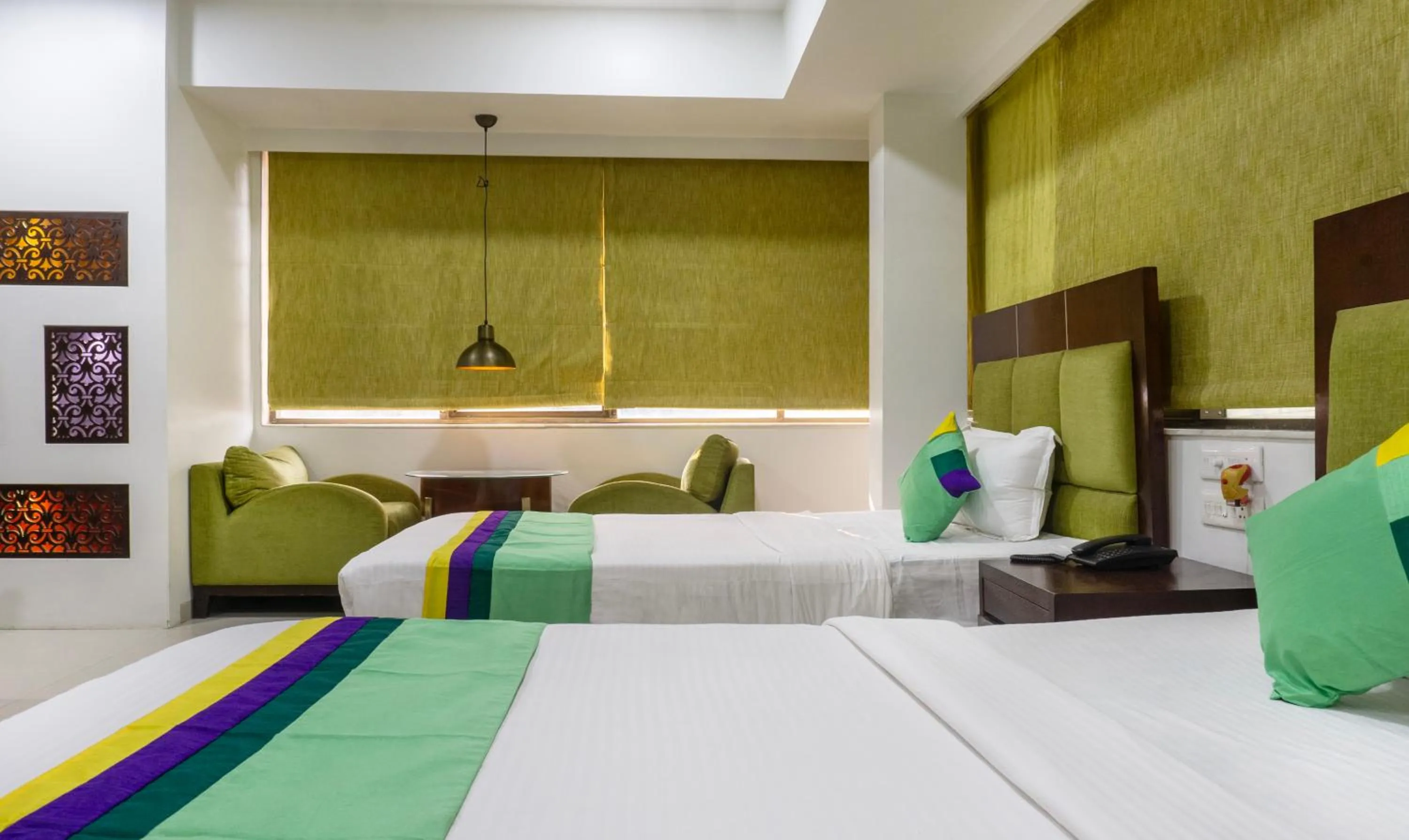 Bedroom, Bed in Treebo Bhairavee, Baner