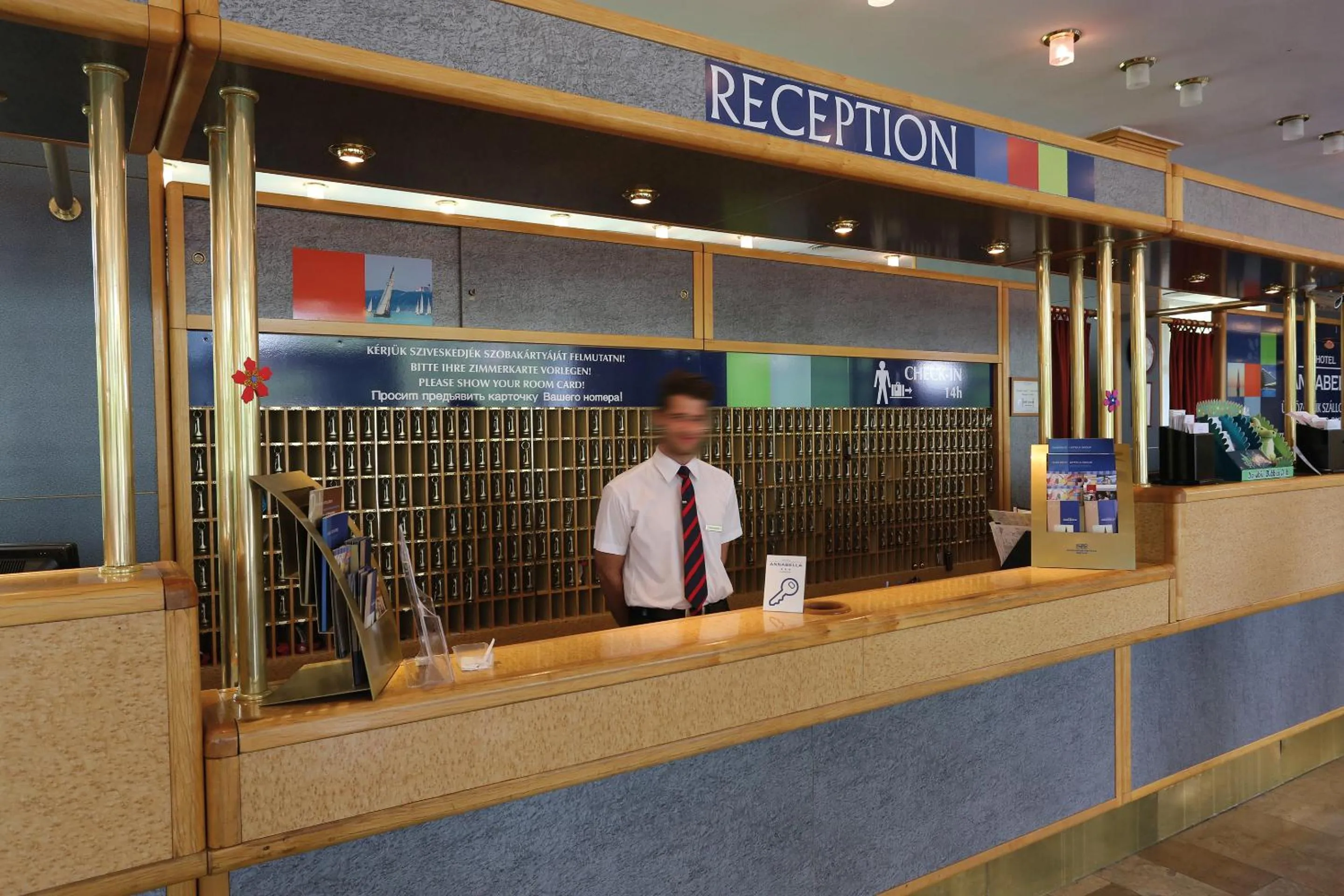 Lobby or reception in Danubius Hotel Annabella