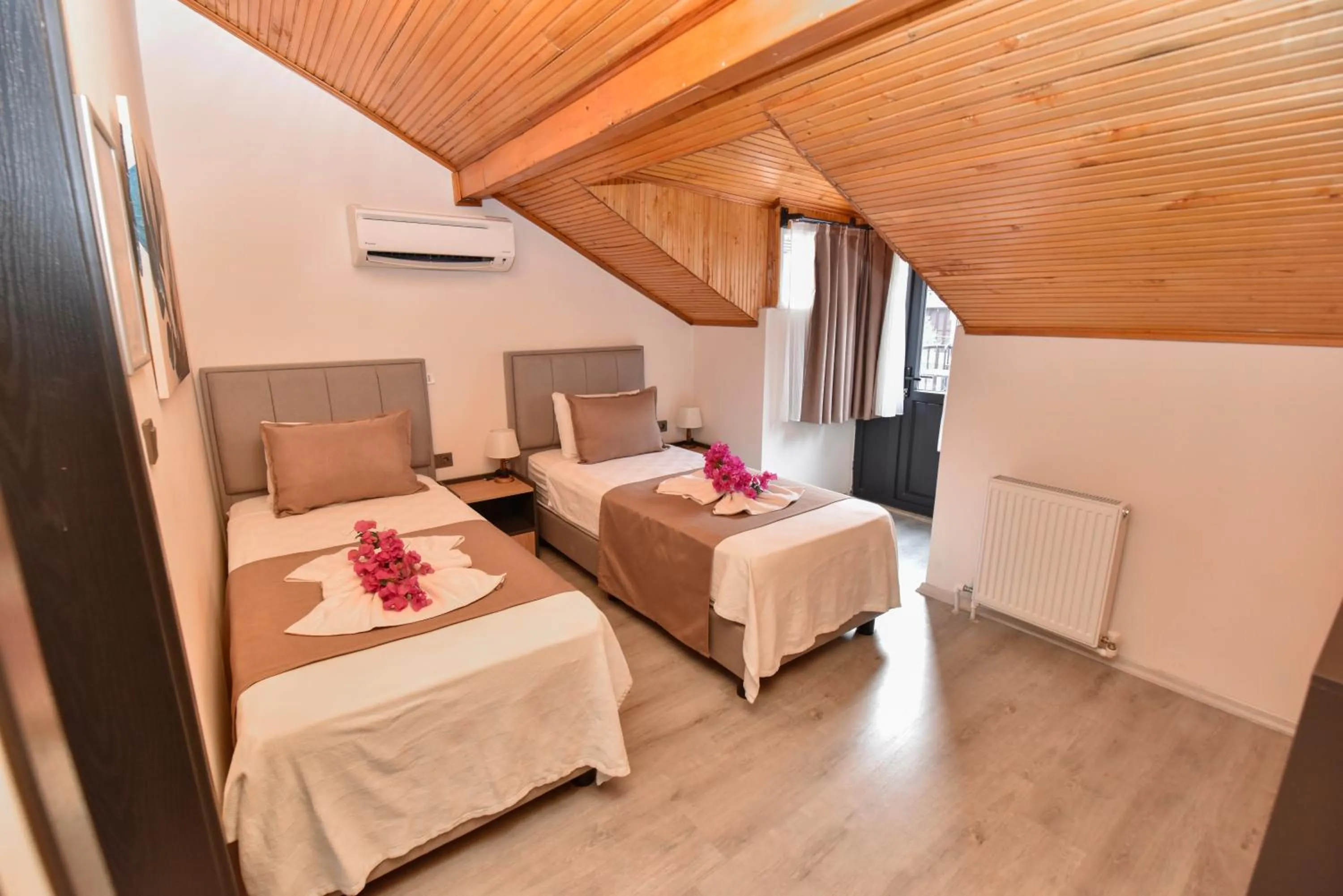 Bed in Mykonut Boutique Suites