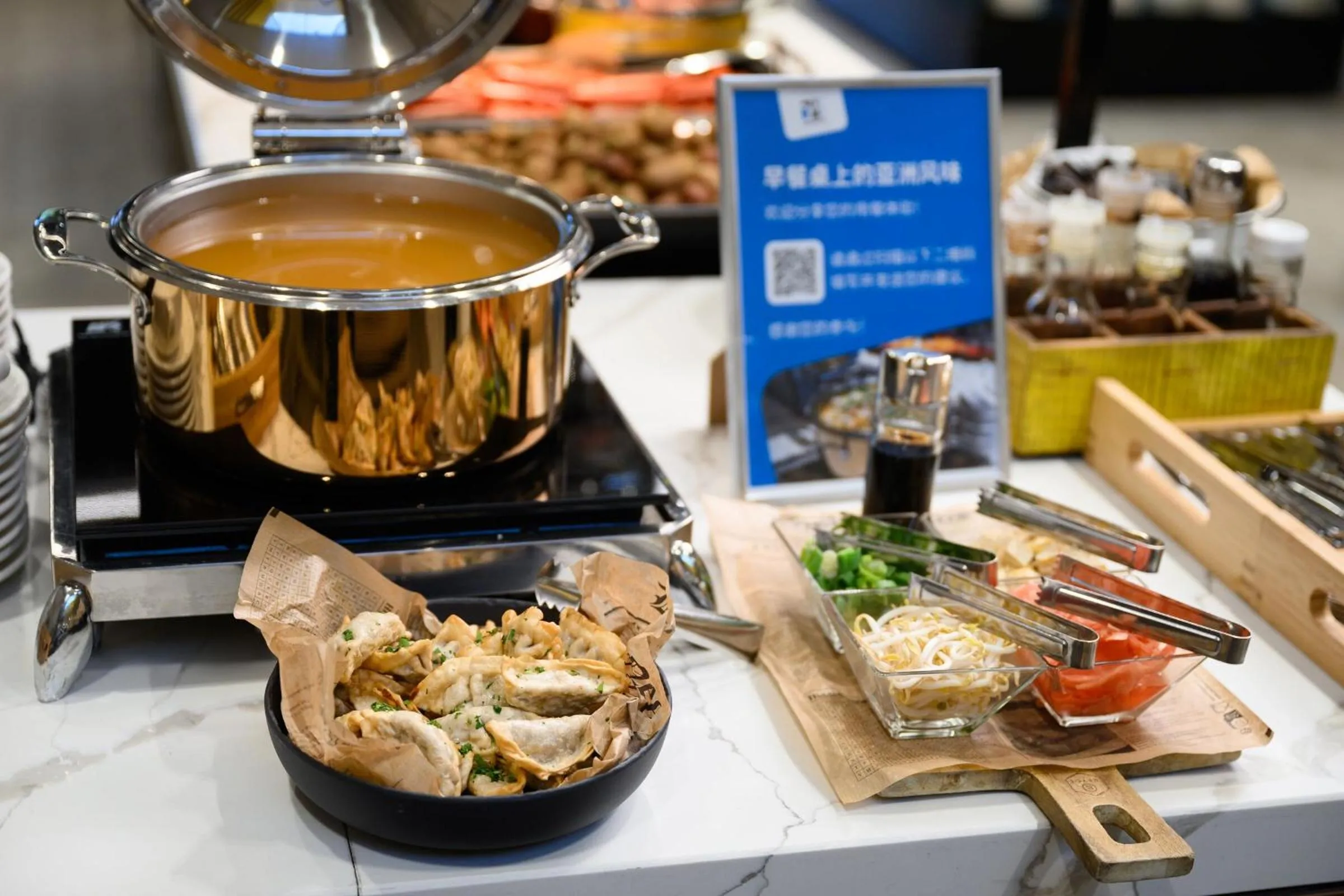 Asian breakfast in Danubius Hotel Astoria City Center