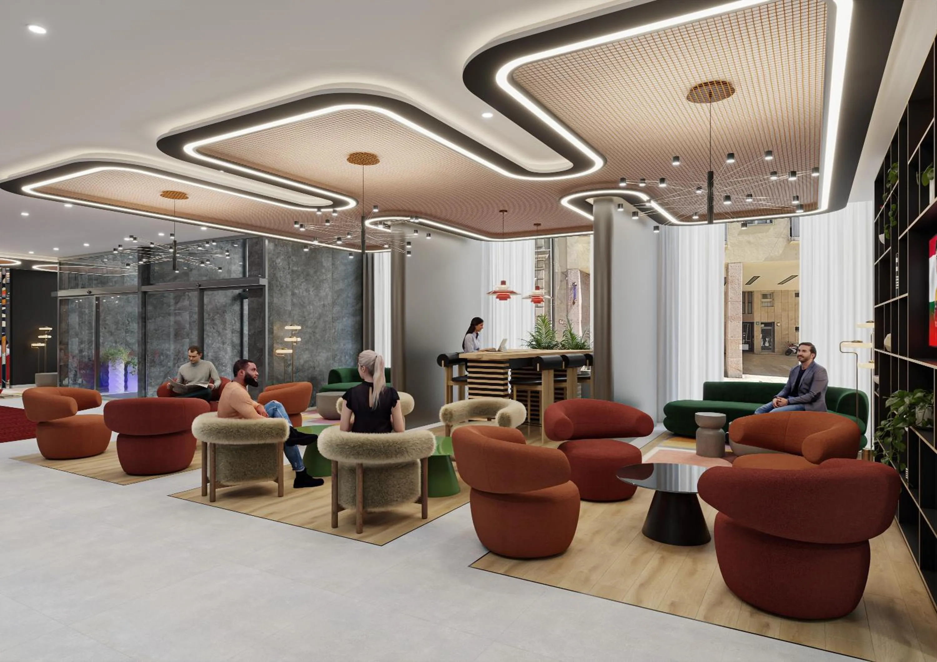 Lobby or reception in Danubius Hotel Erzsébet City Center